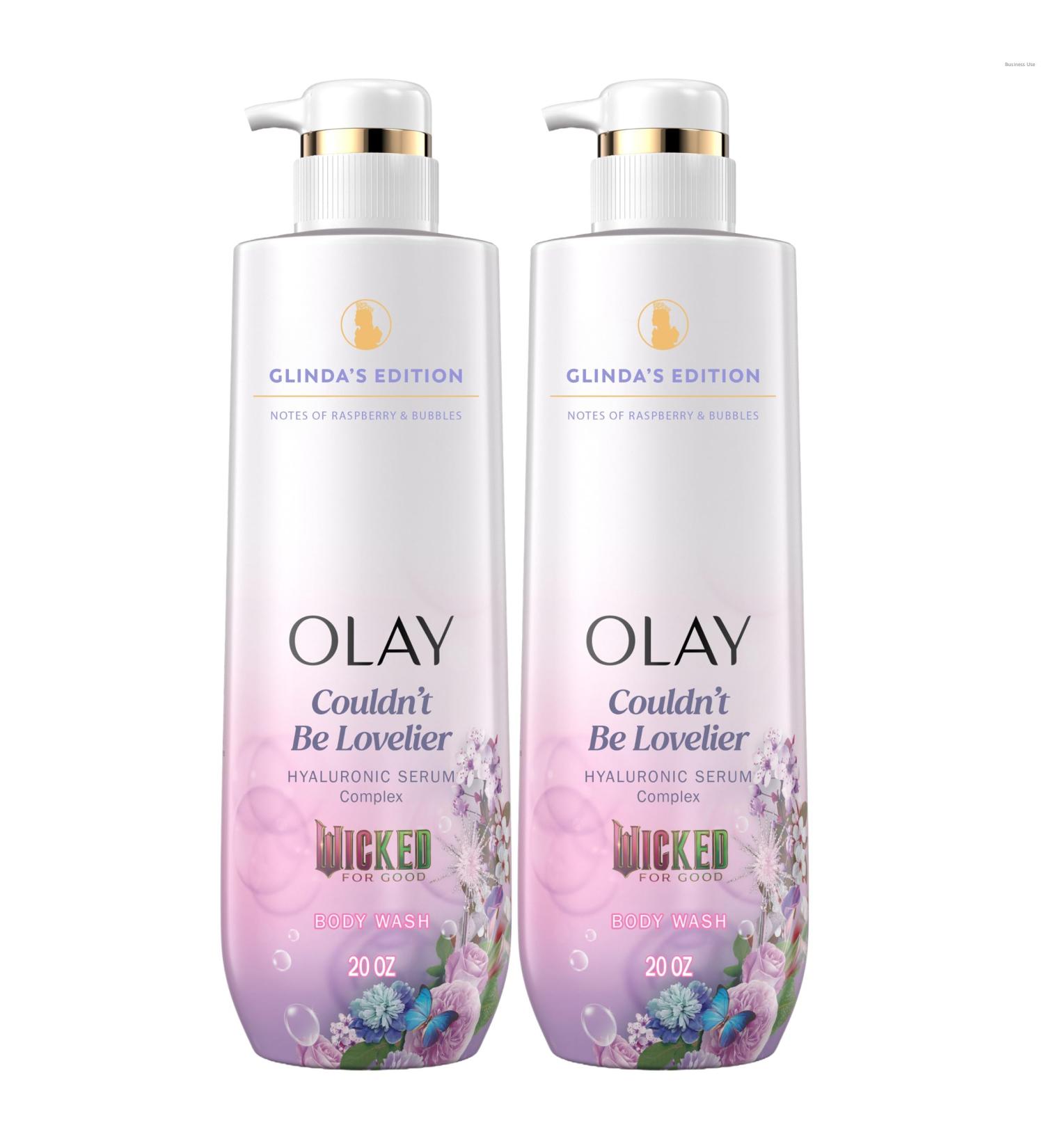 Olay Body Wash for Women Couldn't Be Lovelier Glinda's Edition Intensely Hydrating & Renewing Pro-Hyaluronic Acid Serum & Vitamin B3 All Skin Types Raspberry & Bubbles Scent 20 fl oz (Pack of 2) - Buy Online on GoSupps.com