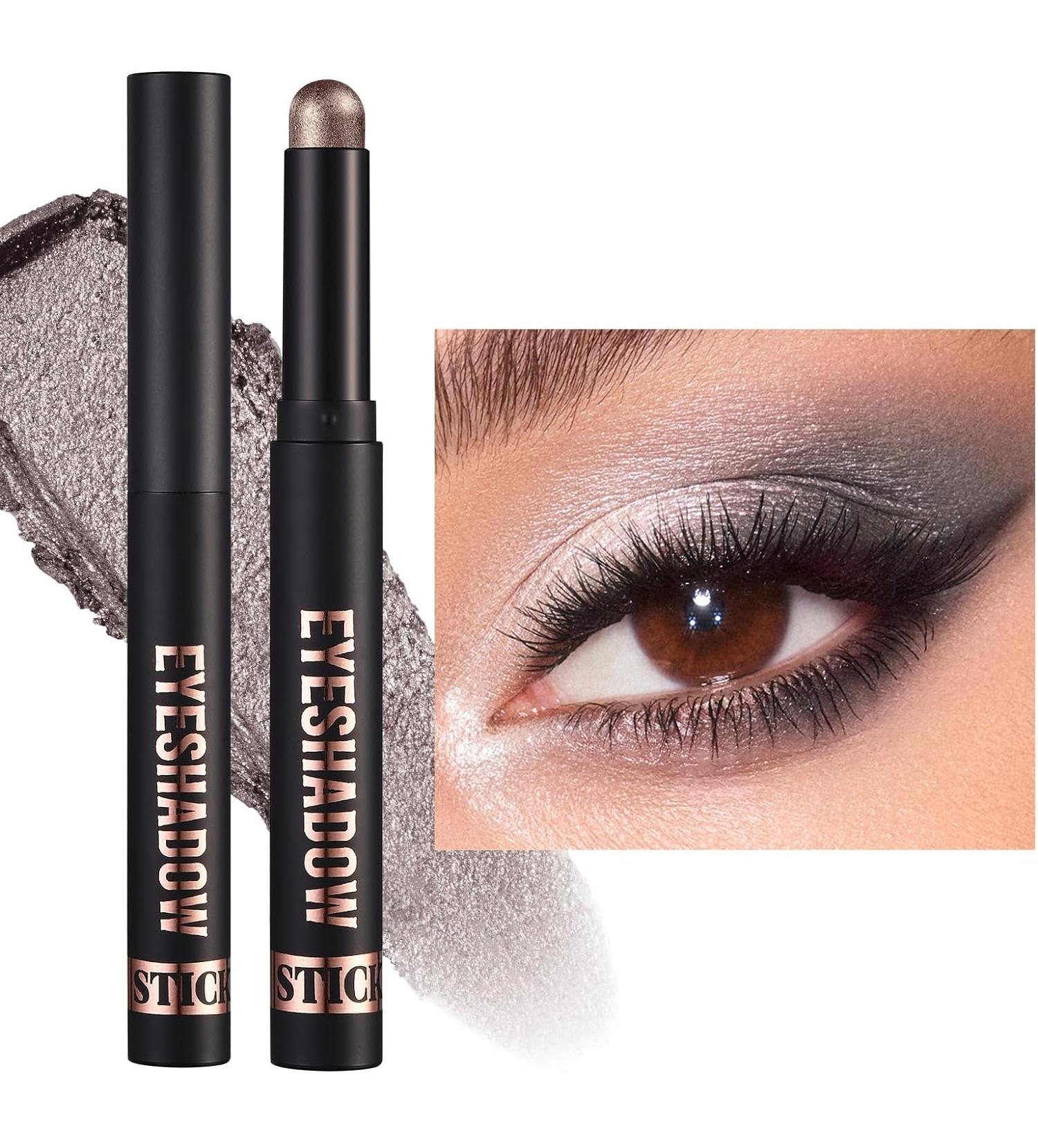 Soft Creamy Matte Shimmer Eyeshadow Stick Set (#14) | Waterproof & Long-Lasting | Pigmented Eye Shadow Pencil Crayon for Highlighting | Classy Shiny Finish - Buy Online on GoSupps.com