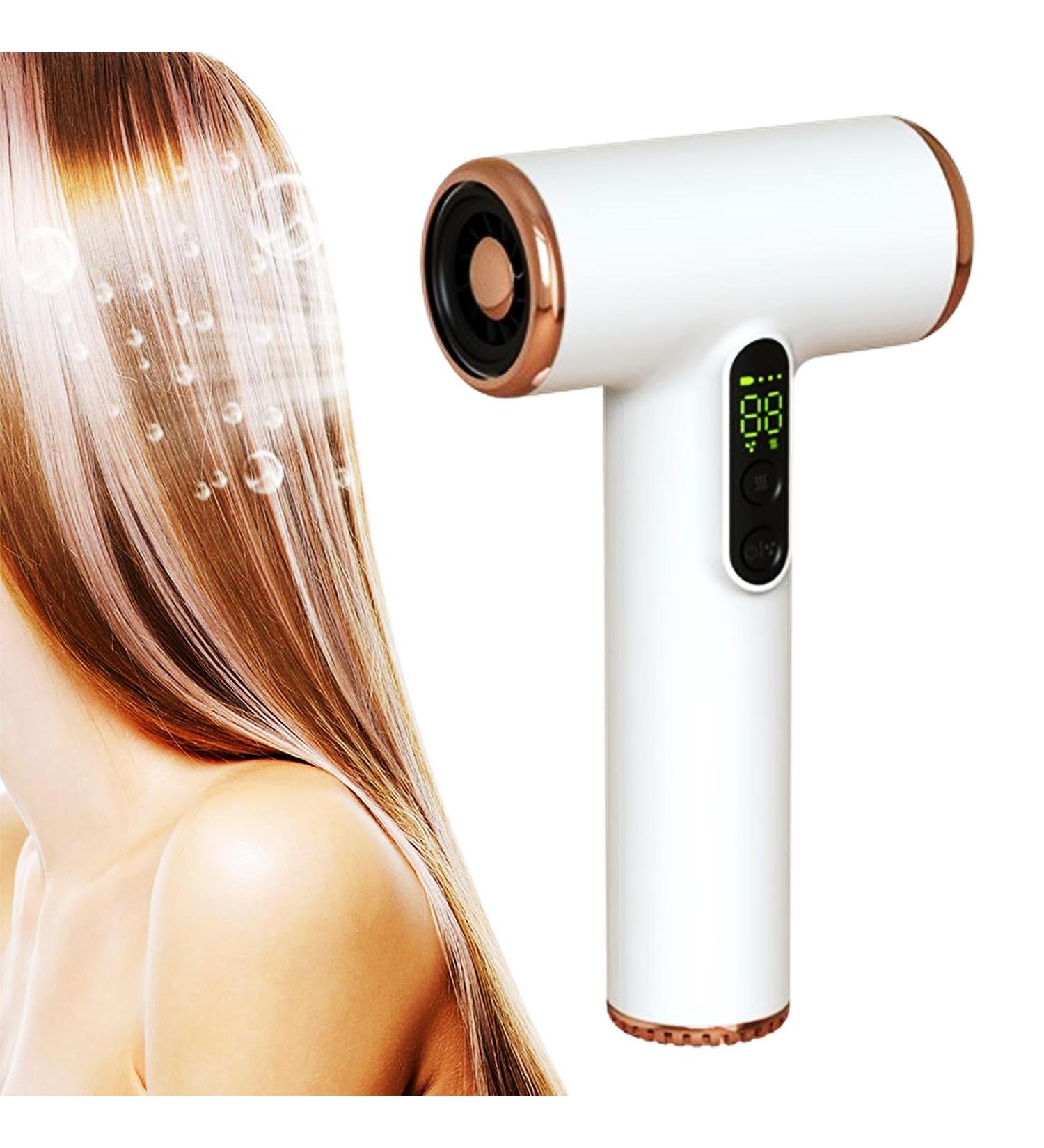 WTTTTW Portable Cordless Hair Dryer 3 Heating / 3 Speed Blow Dryer Type-C USB Rechargeable Hairdryer Travel Blow Dryer for Art Painting Home Outdoor - Buy Online on GoSupps.com