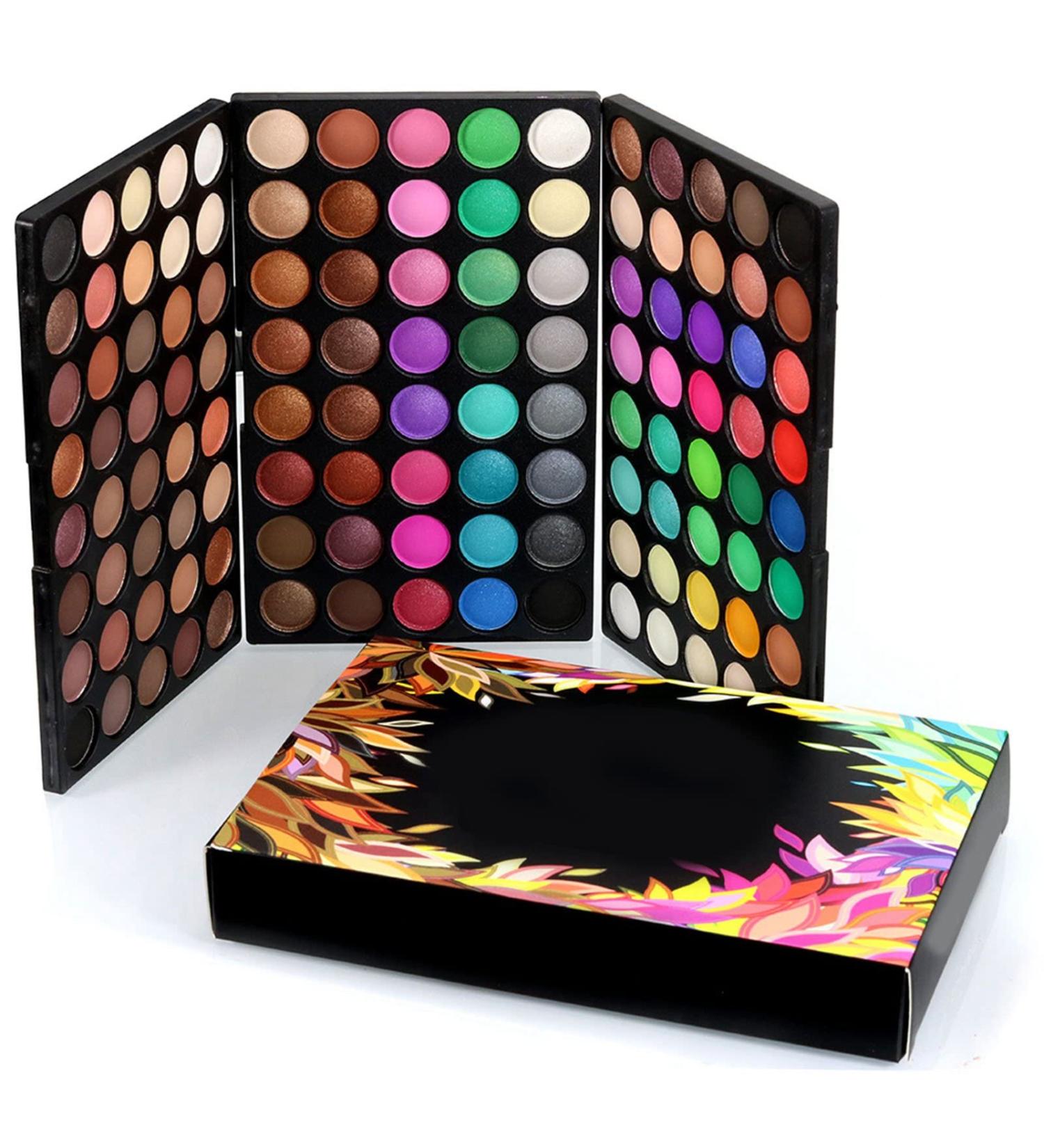 120 Colors Eyeshadow Palette Long Lasting Glitter Matte Eye Shadow Palette for Eye Makeup - Buy Online on GoSupps.com