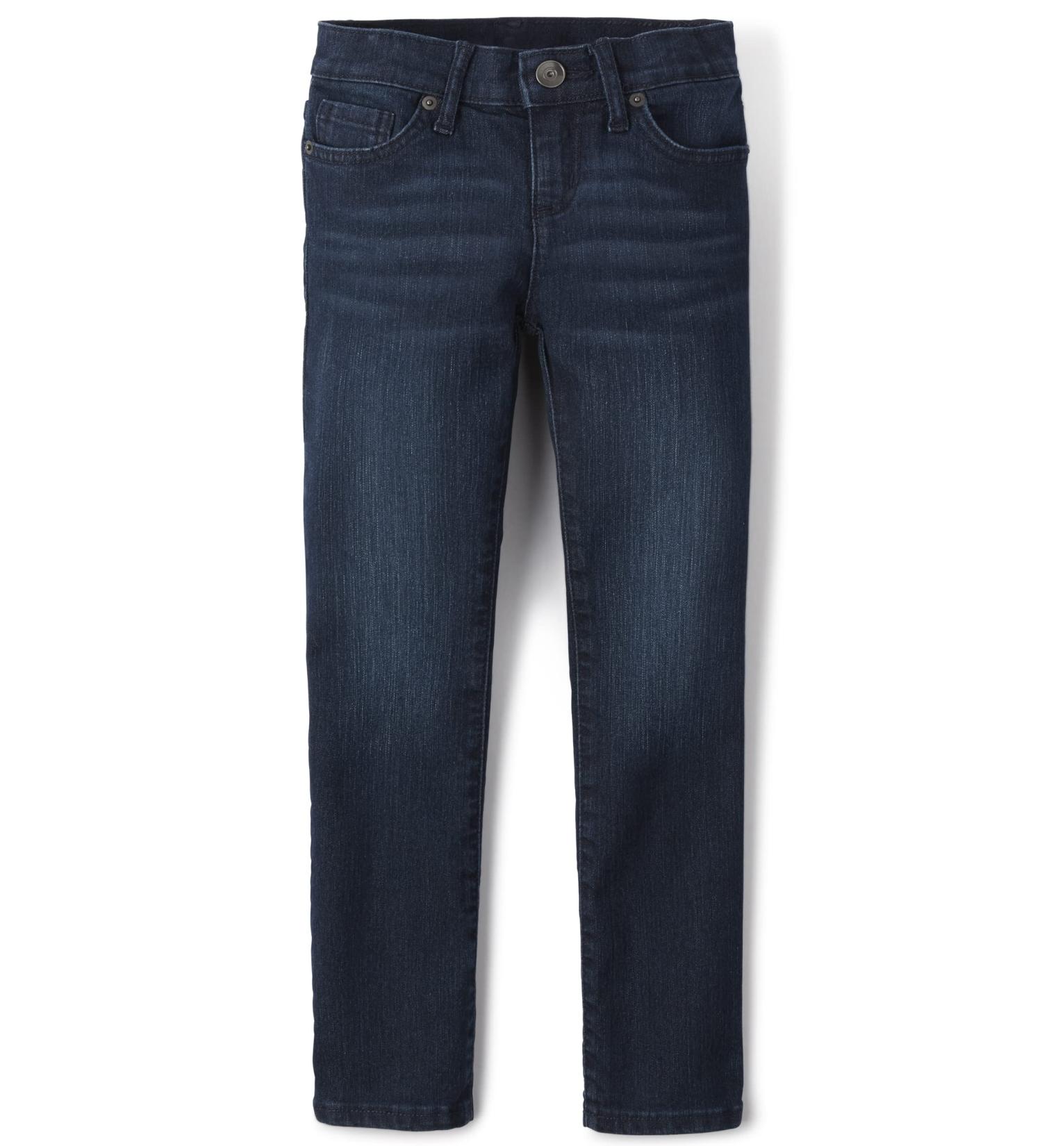 Children's Place Boys Stretch Straight Jeans 18 Plus - Dark Destroyed Nit Wash - Buy Online on GoSupps.com