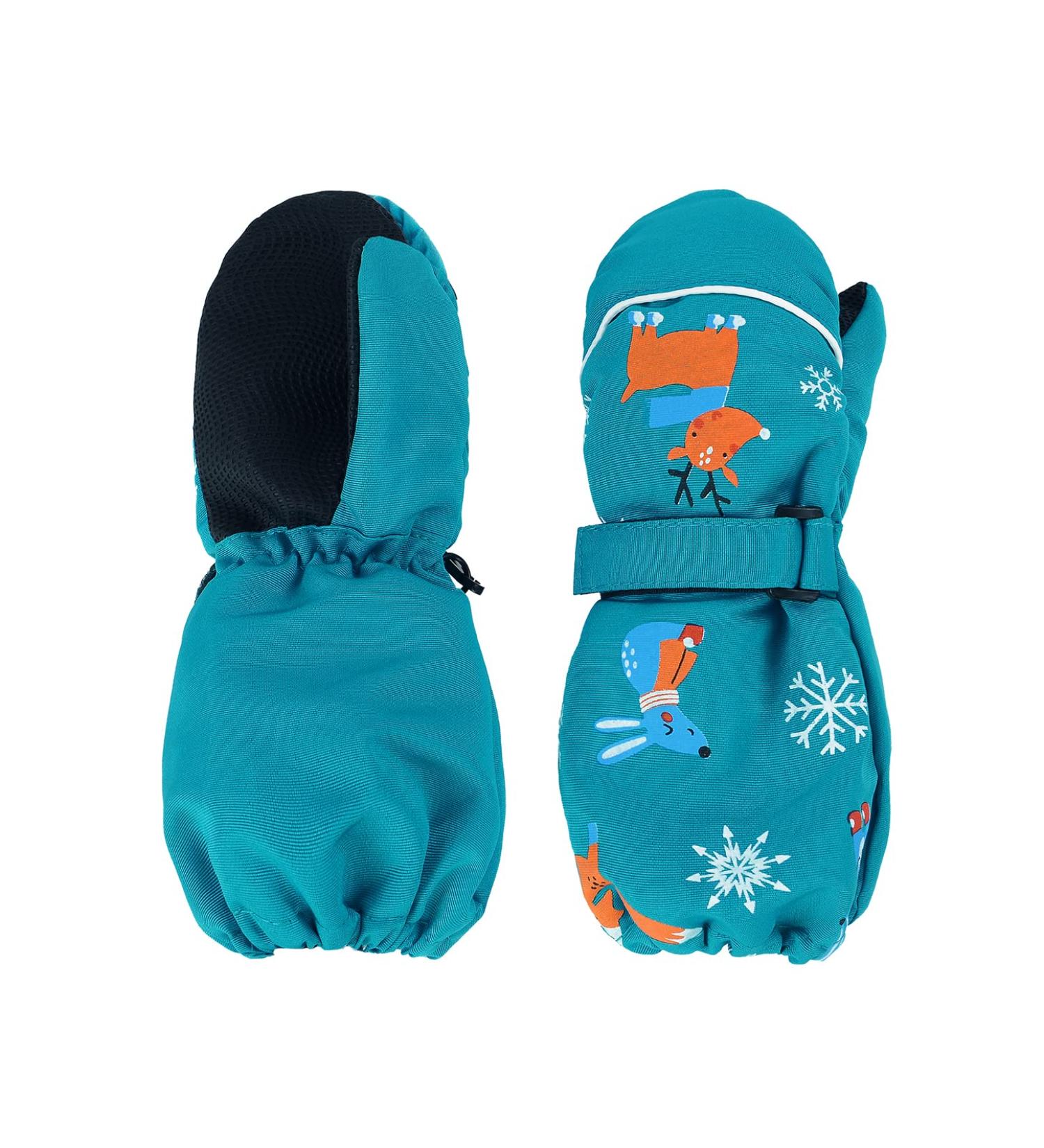 Century Star Kids Ski Gloves Mittens - Winter Snow Gloves for Ages 1-7 - Blue Color - Buy Online on GoSupps.com