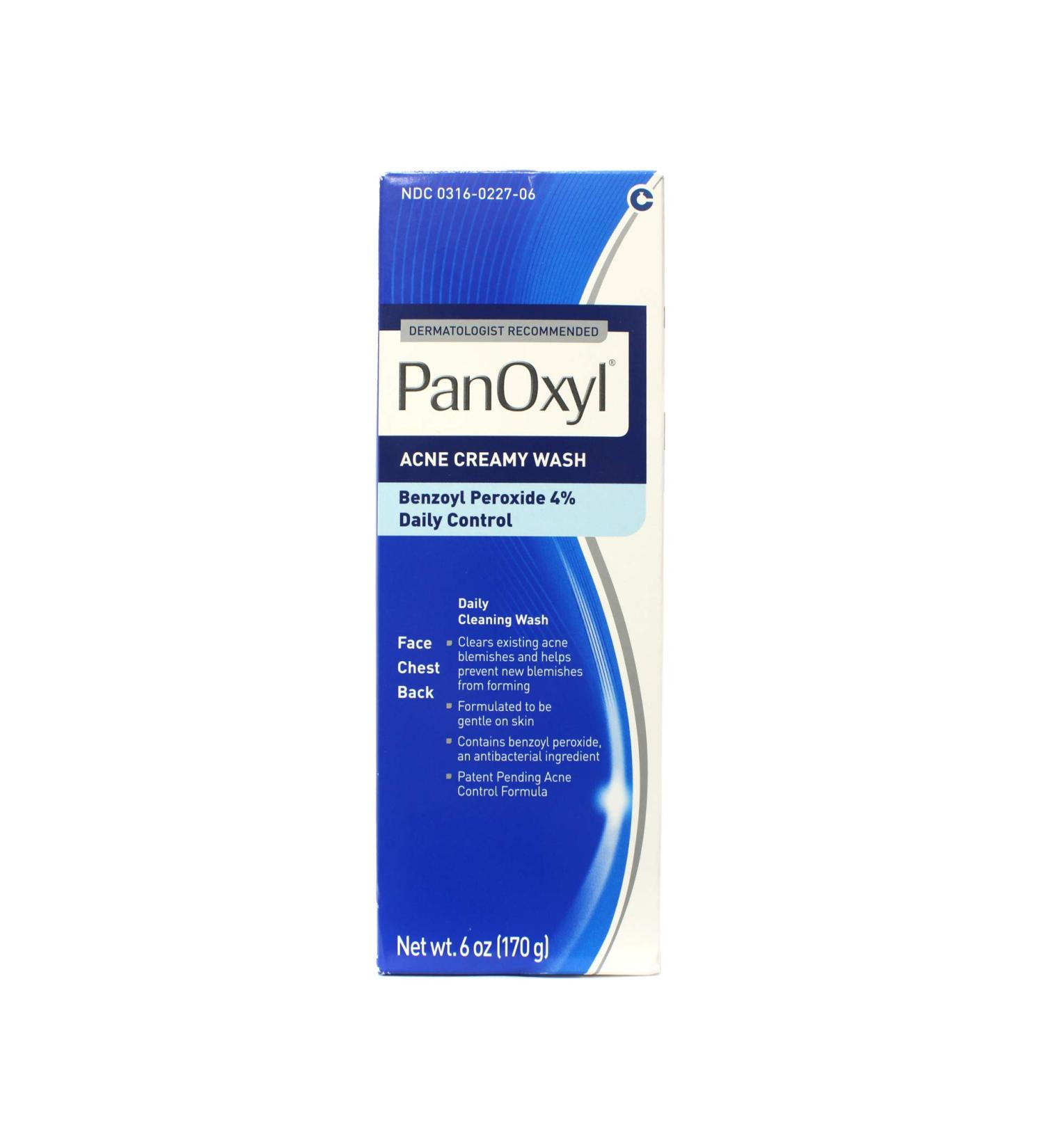 Panoxyl 4% Benzoyl Peroxide Acne Creamy Wash 6 oz (Pack of 2) - 12 oz Total - Buy Online on GoSupps.com