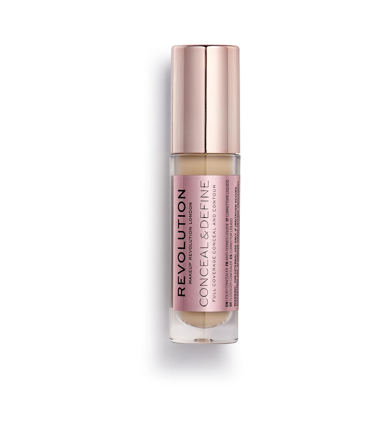 Makeup Revolution Conceal & Define Concealer - Vegan, Matte Finish, Long Wear | C7 4ml - Buy Online on GoSupps.com