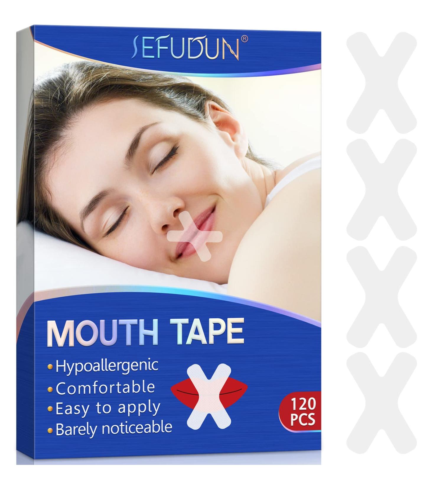 Anti Snoring Patch (120 Pcs) - Gentle Mouth Tape for Adult Snore Stopper and Improved Nighttime Sleeping - Buy Online on GoSupps.com