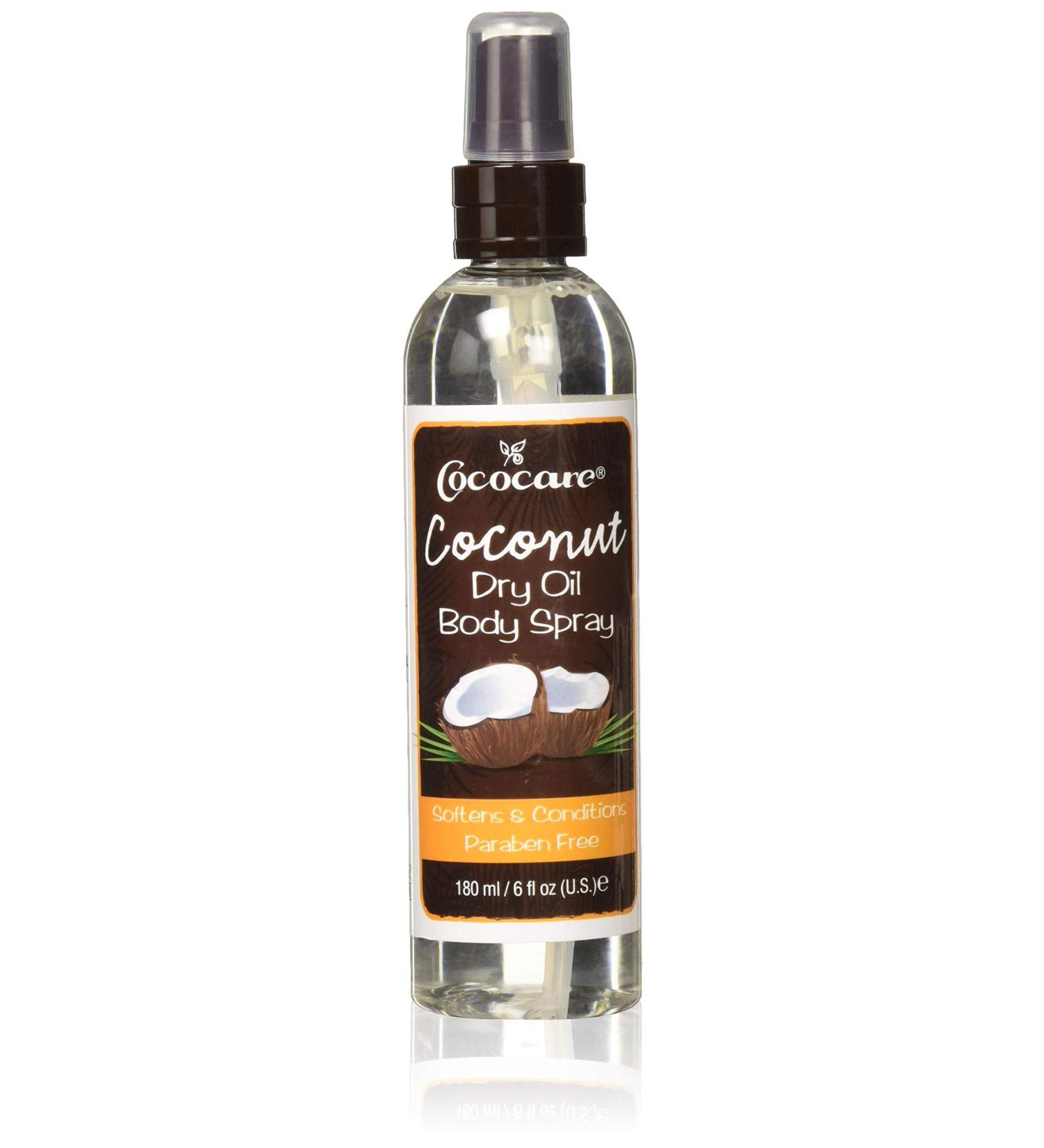 Cococare Coconut Dry Oil Body Spray 6 fl oz - Nourishing Hydration for Skin and Hair - Buy Online on GoSupps.com