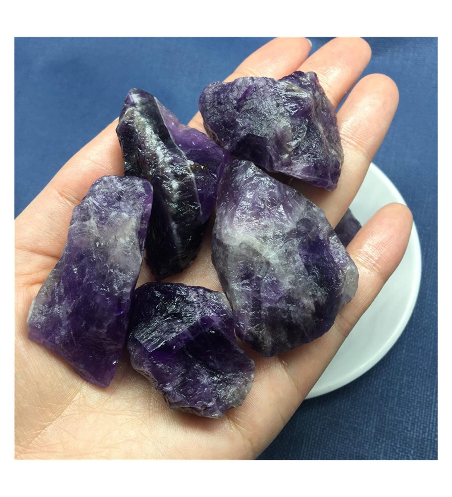 Natural Crystal Rough 100g Natural Crystal Amethyst Tumbled Stone Rock Quartz Rough Minerals Specimen Gemstone Reiki Decor Gift Crystal - Buy Online on GoSupps.com