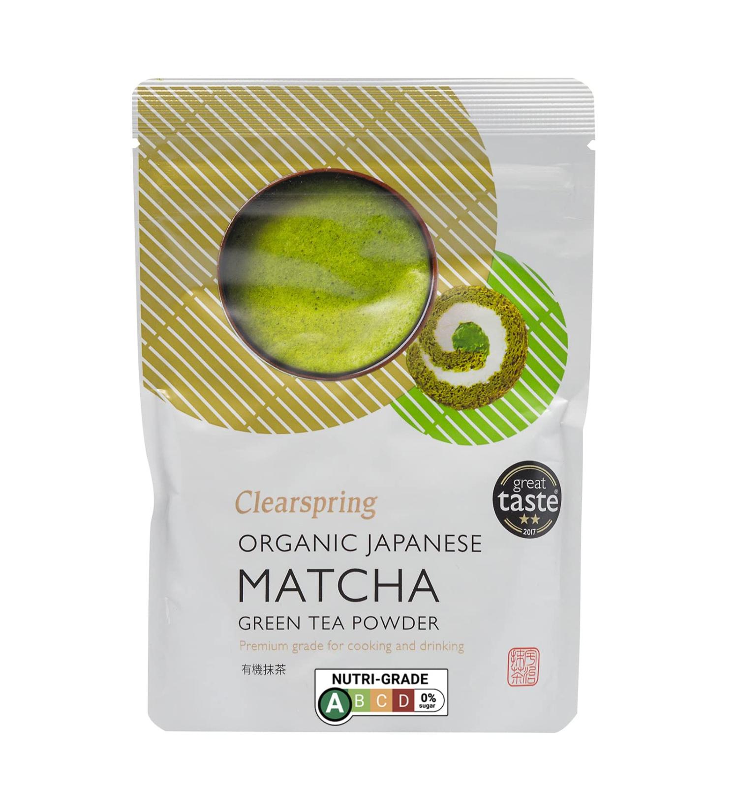 Clearspring Organic Japanese Matcha Green Tea Powder Premium Grade 40g - Pack of 1 - Buy Online on GoSupps.com