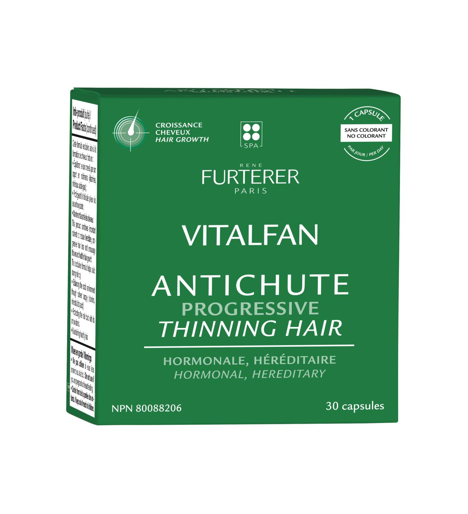 Ren Furterer - VITALFAN - Progressive Hair Thinning - Dietary Supplement - Hereditary & Hormonal - 30 capsules - Buy Online on GoSupps.com