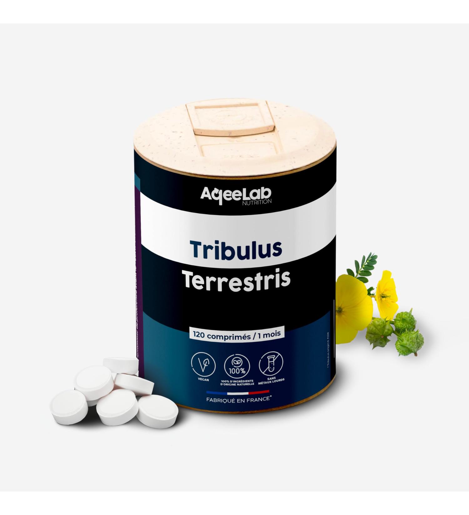 Tribulus Terrestris 2400 mg AqeeLab Nutrition 120 Vegetable Capsules 1 Month Guaranteed Saponin Content Strength Energy & Libido Made in France Environmentally Friendly Brand - Buy Online on GoSupps.com