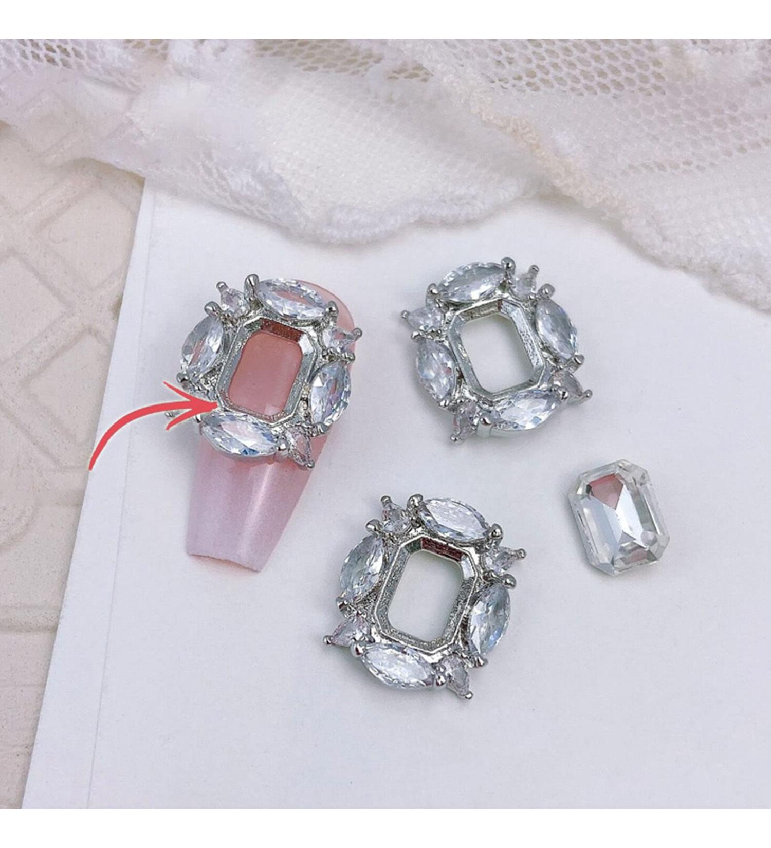 FEIlei Zircon Nail Rhinestones 3D Nail Charm Alloy Nail Jewelry Gem-Nail Art Decoration - Buy Online on GoSupps.com