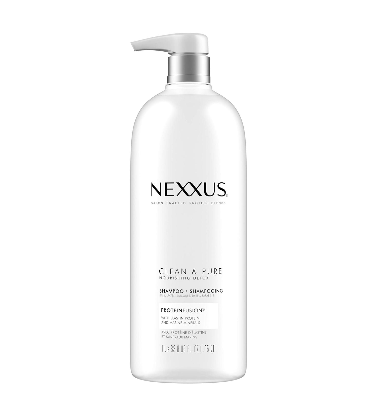 Nexxus Clean and Pure Clarifying Shampoo 33.8 oz - ProteinFusion, Silicone-Free, Paraben-Free - Buy Online on GoSupps.com