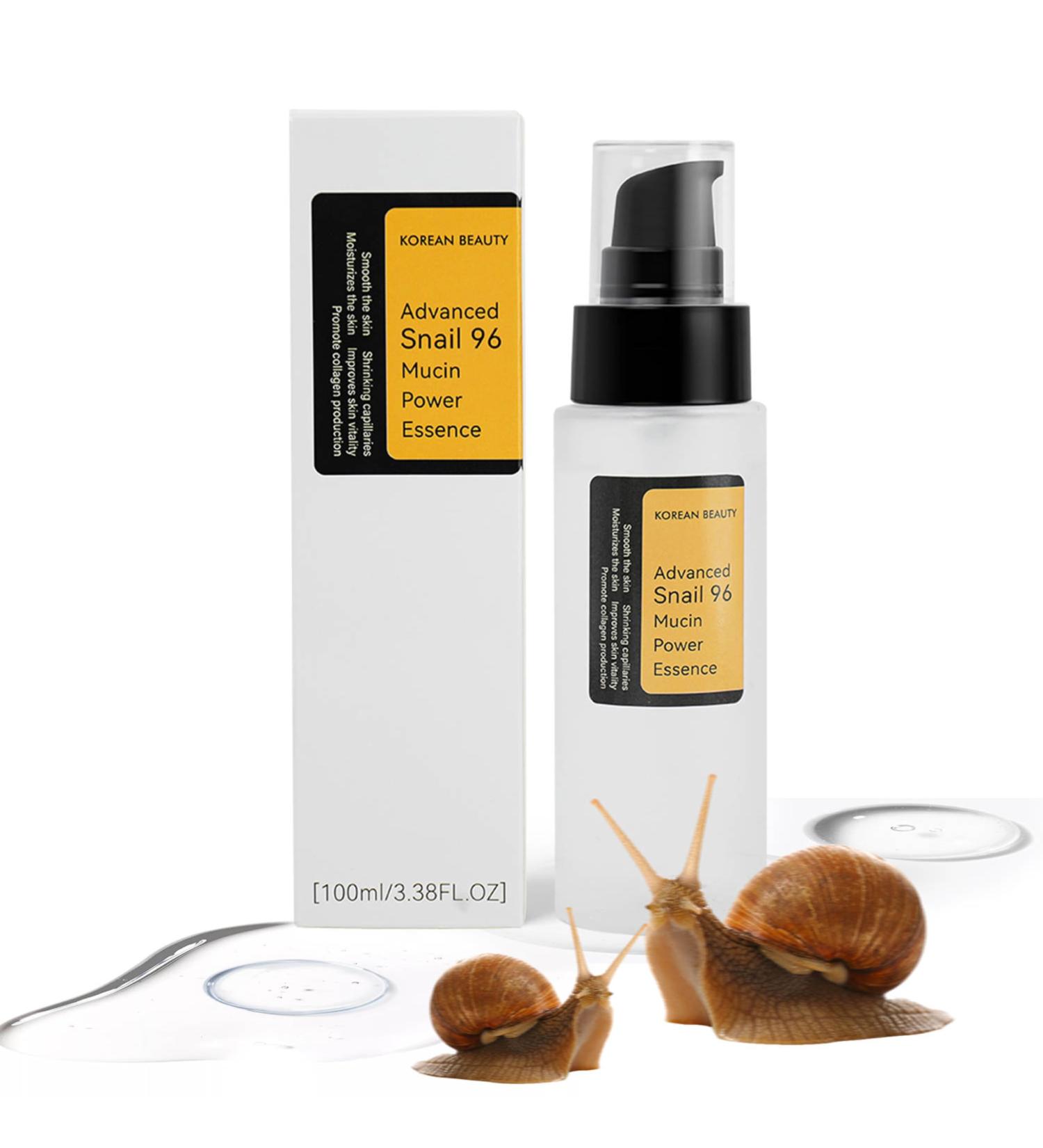Advanced Snail Mucin 96% Repairing Essence - Hydrating Serum for Dull Skin & Fine Lines | Korean Beauty Skincare 100ml - Buy Online on GoSupps.com