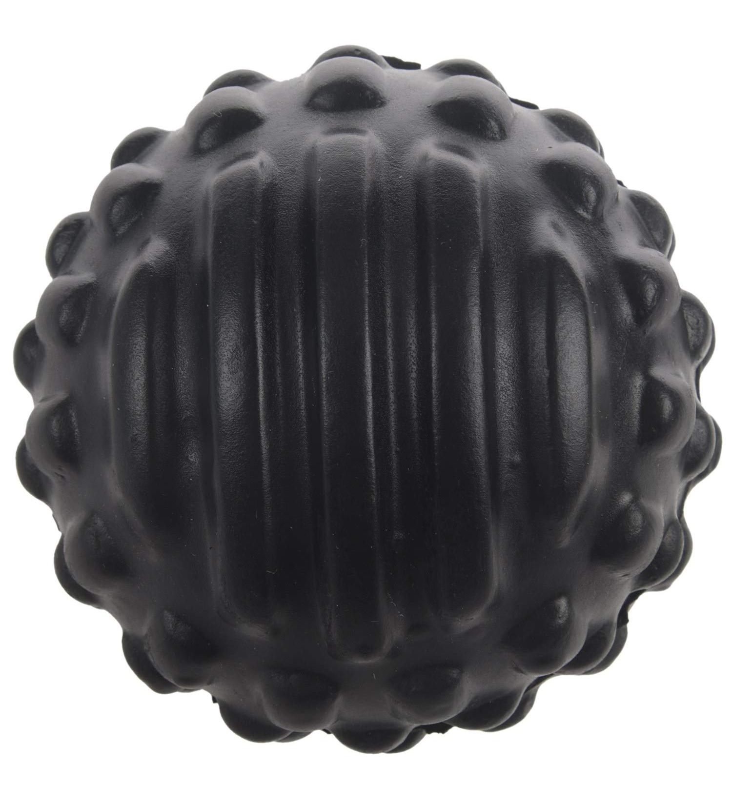 Melairo PU Foam Shock Fascia Ball - Waterproof Muscle Relaxation & Fitness Massage Ball | Easy to Clean Healthcare Tool - Black - Buy Online on GoSupps.com