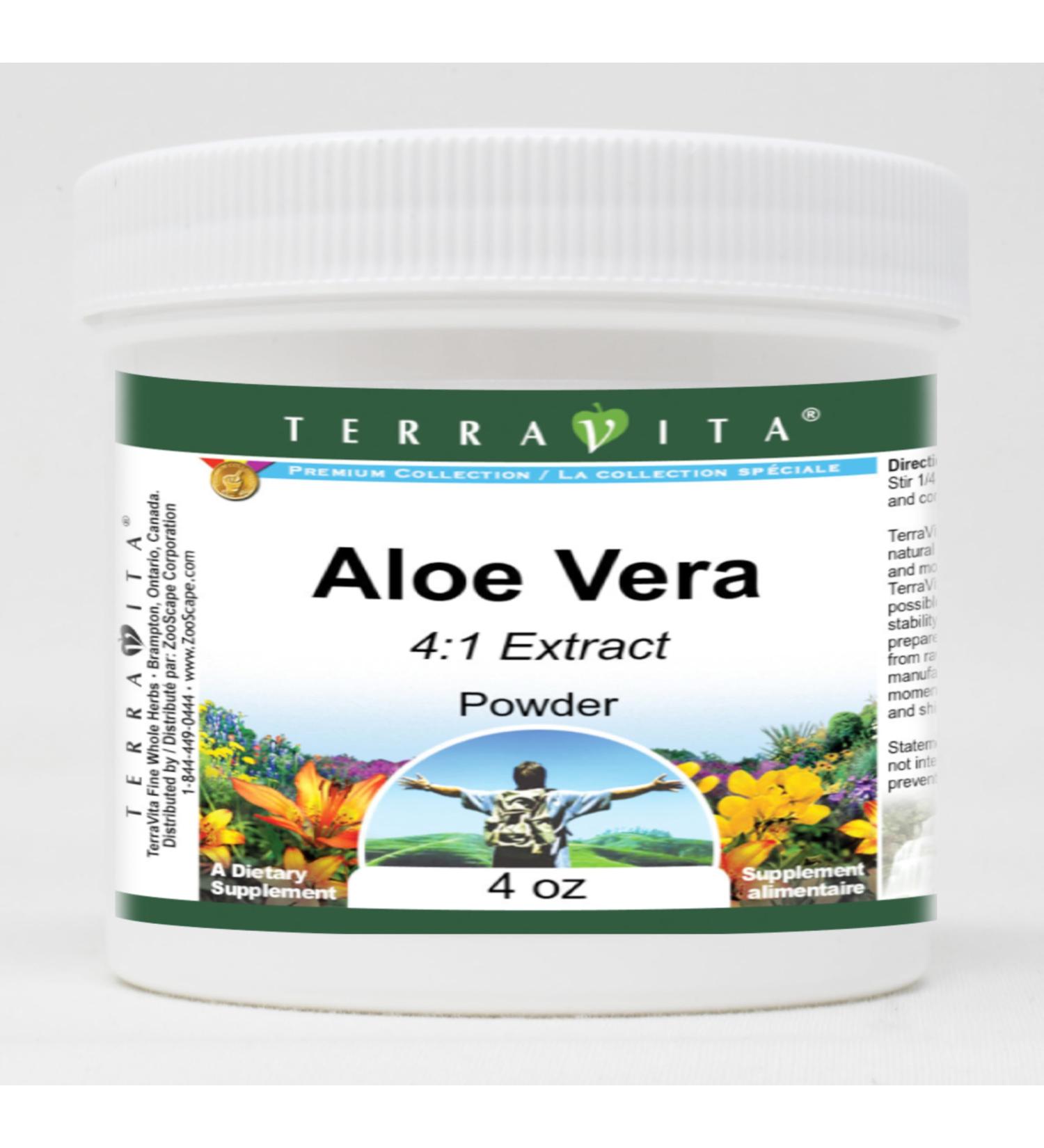 Aloe Vera 4:1 Powder (4 oz ZIN: 518930) - 3 Pack - Buy Online on GoSupps.com