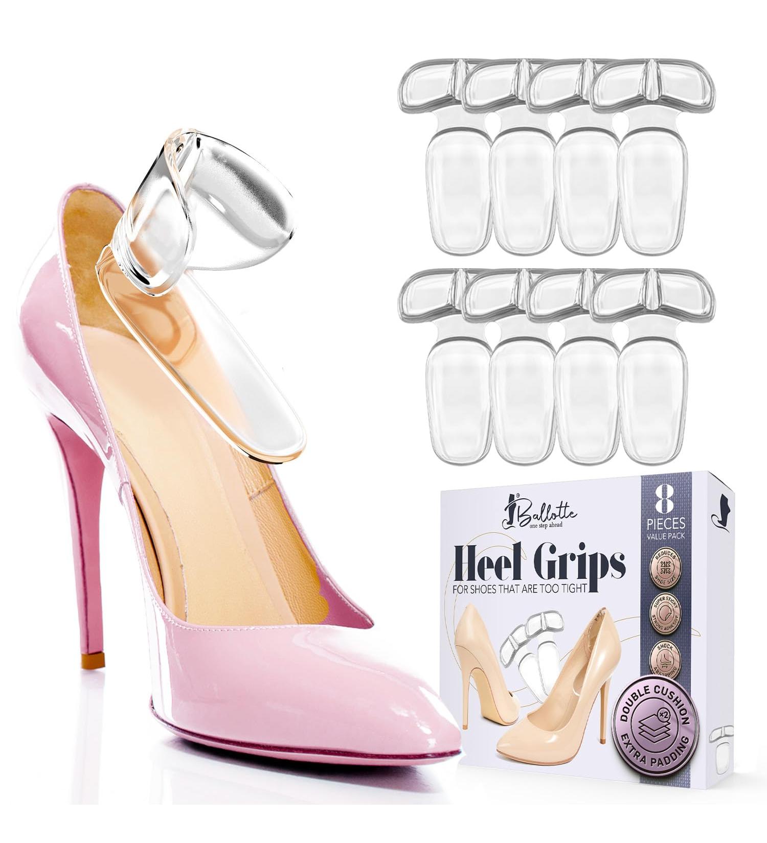 Comfortable Heel Cushion Insoles for Heel Spurs - Gel Inserts for Large Shoes Women s High Heels & Pumps (4 Pairs) - Buy Online on GoSupps.com