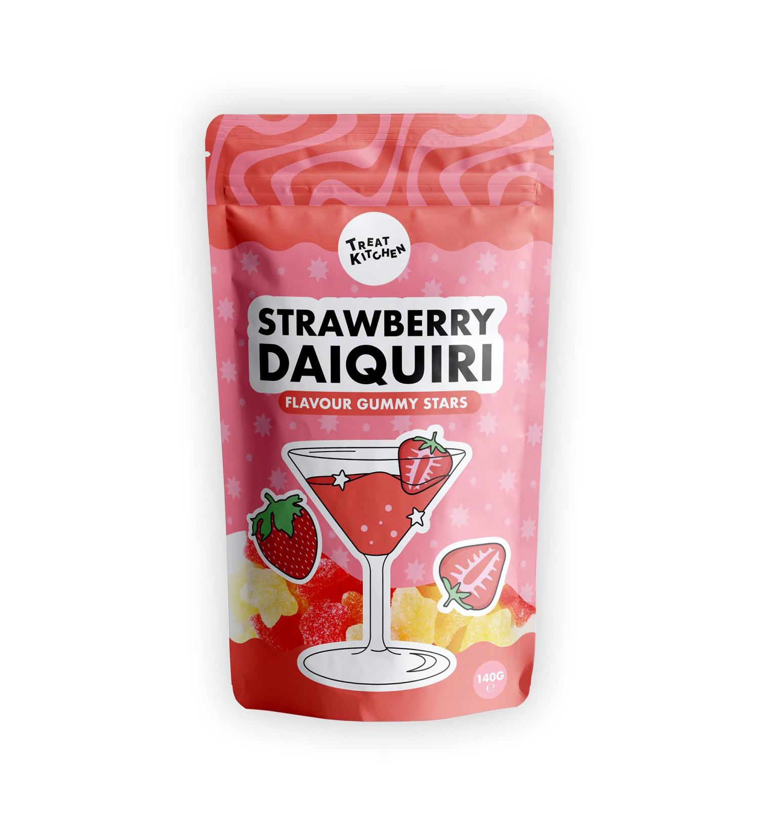 Strawberry Daiquiri Cocktail Flavour Jelly Sweets - Gourmet Treat Kitchen 140g Pouch - Buy Online on GoSupps.com