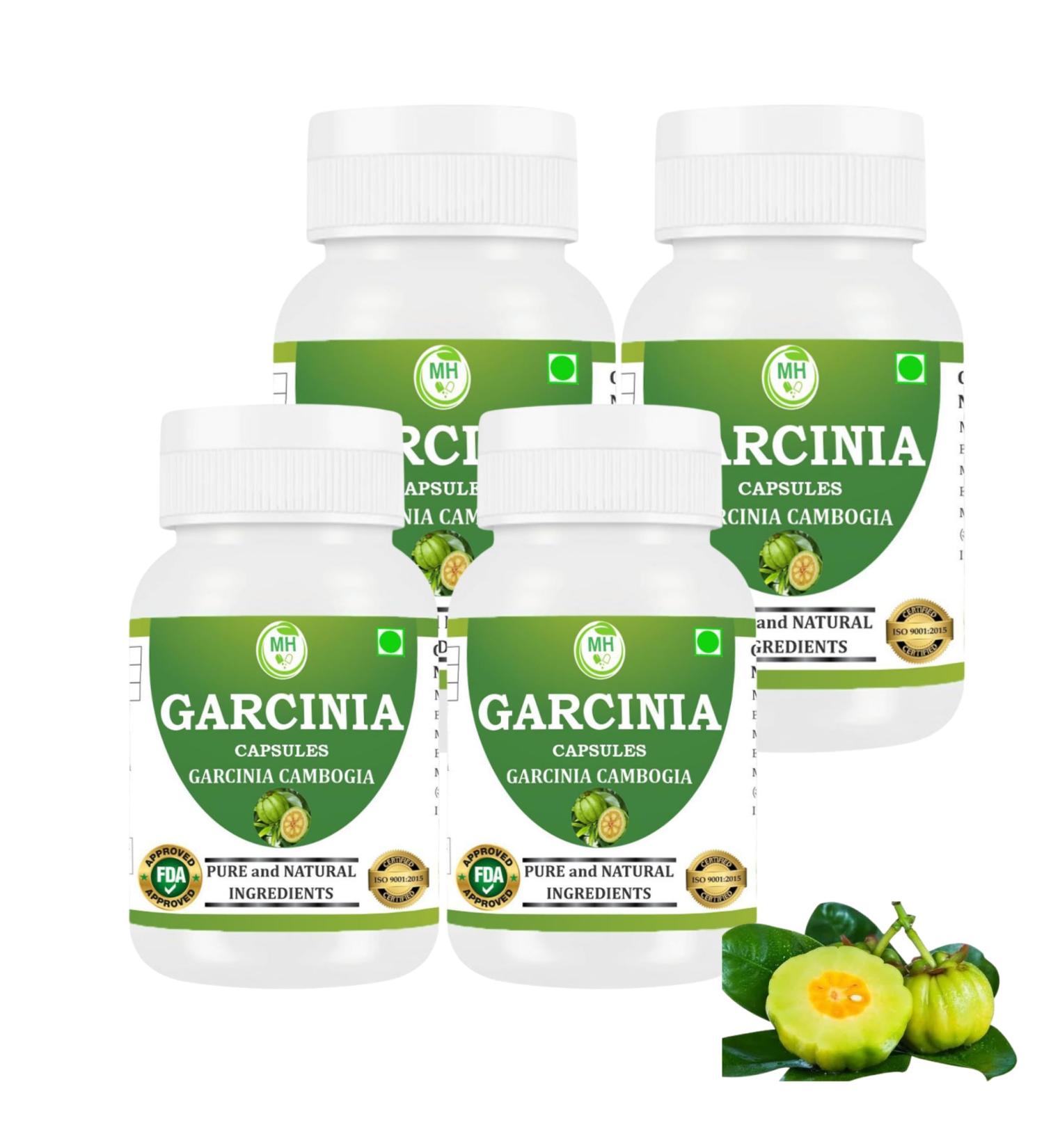 Garcinia Cambogia Capsules 500 mg (9:1 Extract) 240 Veg Capsules | for Men & Women | Plant-Based Herbal Supplement | Vegan & Gluten-Free (Pack of 4) 120 Count (Pack of 2) - Buy Online on GoSupps.com