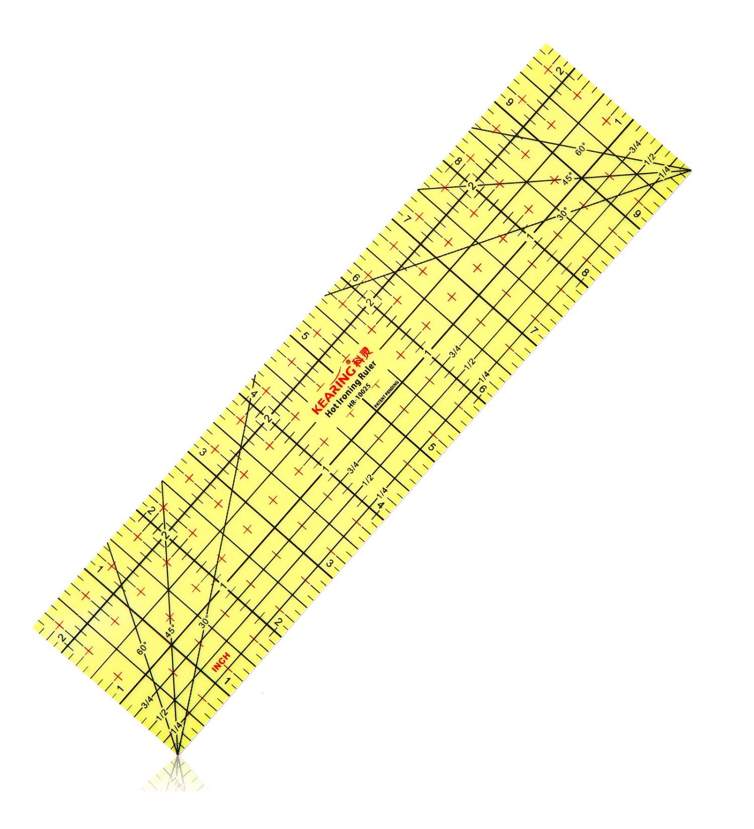 Hot Ironing Measuring Ruler - Heat Resistant Sewing Tool for Electric Iron - 10 Inches - Buy Online on GoSupps.com