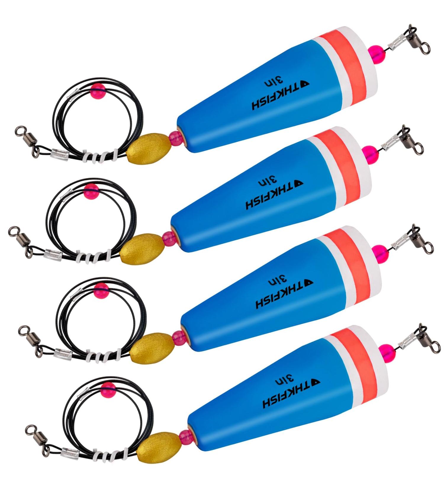 THKFISH Floats Set - 4 Pcs Popping Fishing Floats (3in Blue) for Ultimate Fishing Experience - International Shipping Available - Buy Online on GoSupps.com