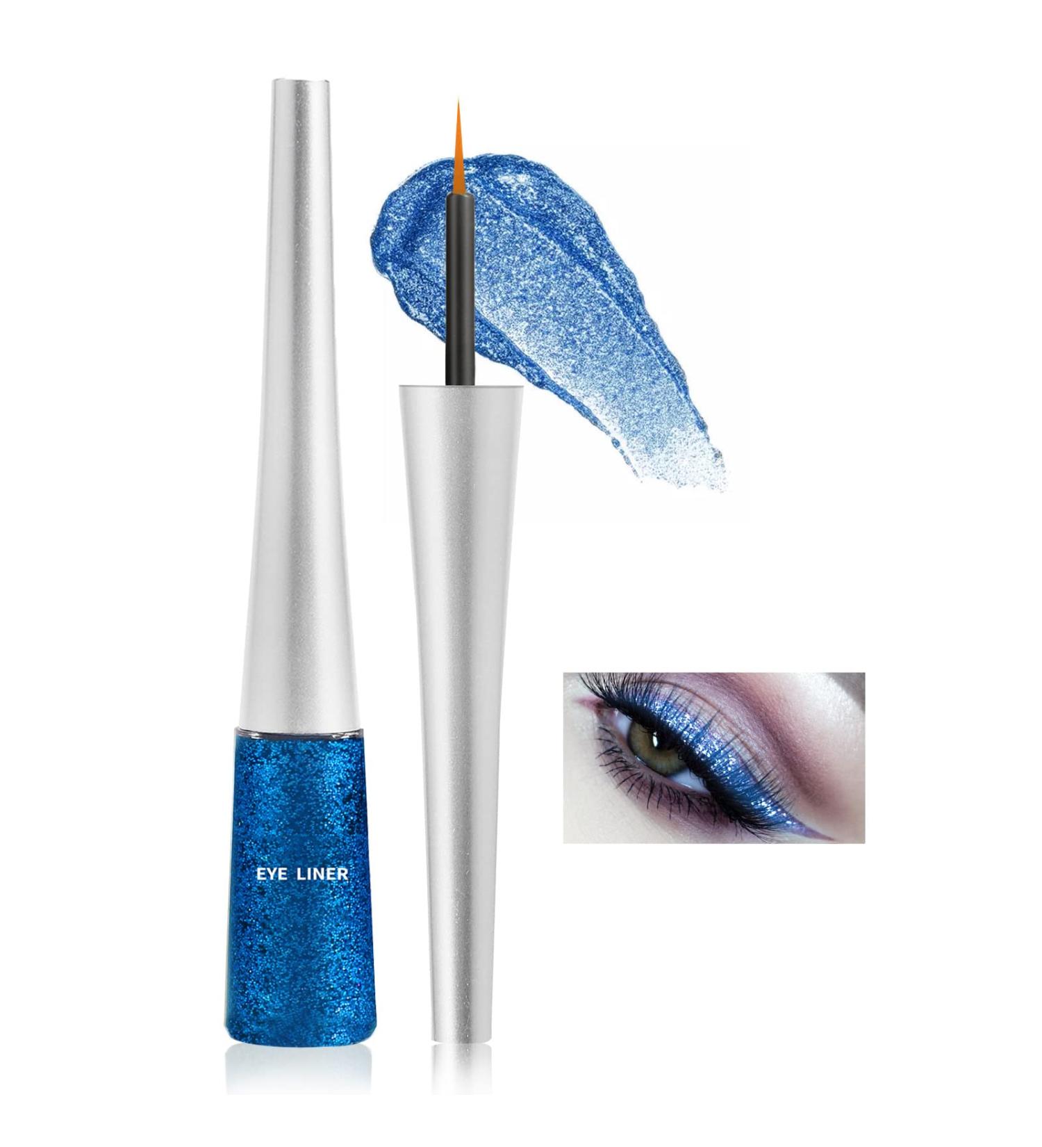 Boobeen Colorful Glitter Liquid Eyeliner - Waterproof & Smudge-Proof Metallic Eyeliner for Women (1 Pcs, Shade 05) - Buy Online on GoSupps.com