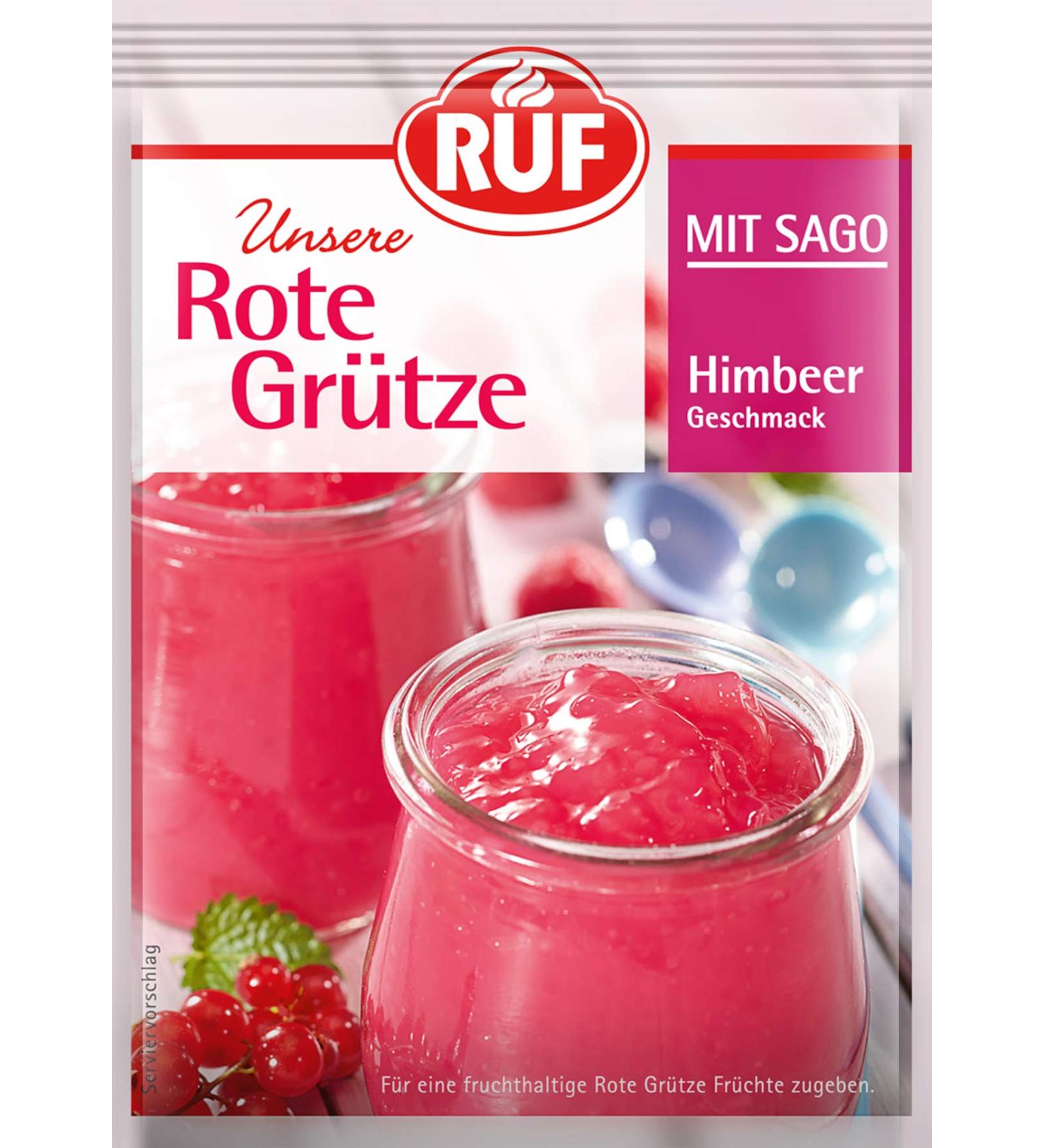 Buy Vegan Gluten-Free Red Groats with Raspberry North German Sago Dessert | 18 x 43g Perfect Summer Treat - Buy Online on GoSupps.com