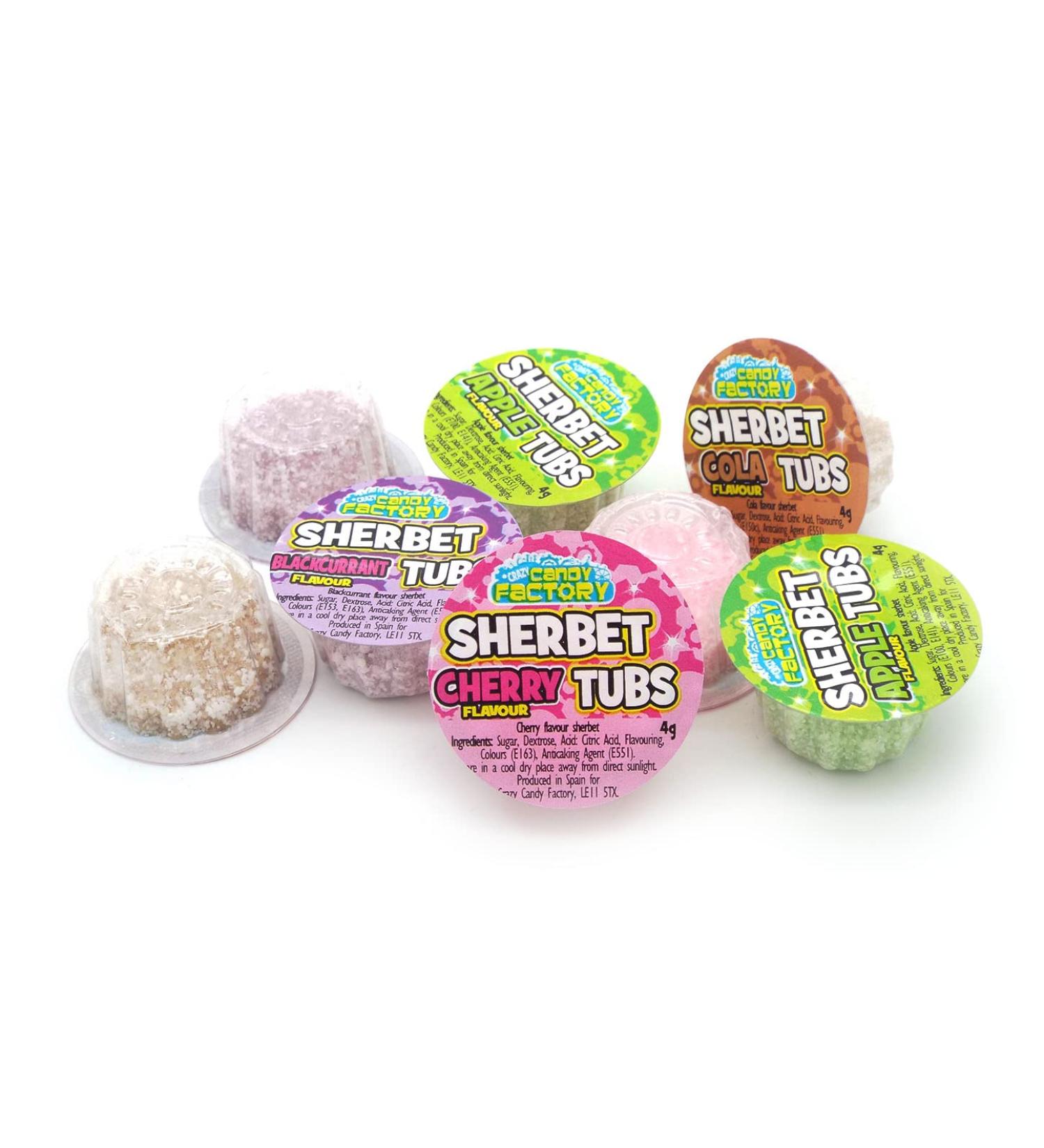 Sherbet Tubs - 24 Sherbet Sweets
