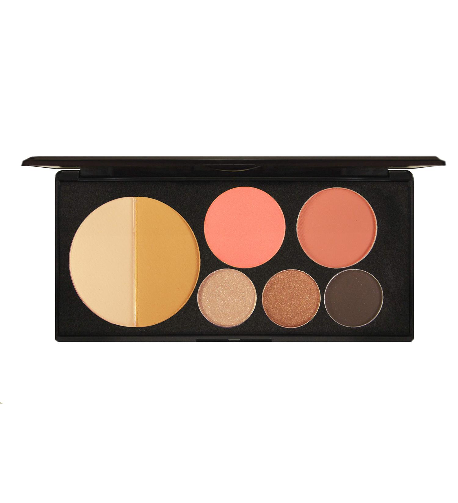 EVE PEARL Ultimate Face Palette - Long Lasting Double Pigmented Eyeshadow & Blush Makeup Set (Bombshell) - Buy Online Worldwide - Buy Online on GoSupps.com