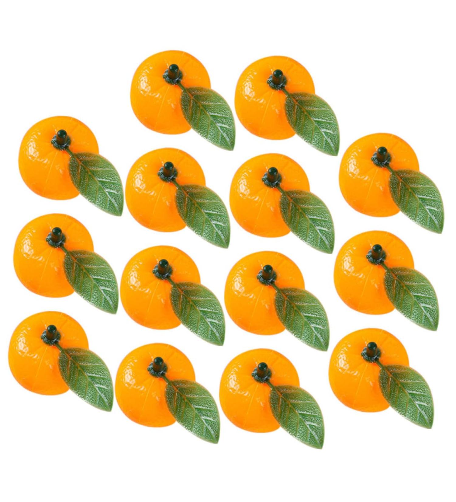 Alipis 50pcs orange cupboard desktop toys plastic teaching aids decorations Model Toy accessories mini Scene Photography Props decorate window False Orange Decor fake fruit - Buy Online on GoSupps.com