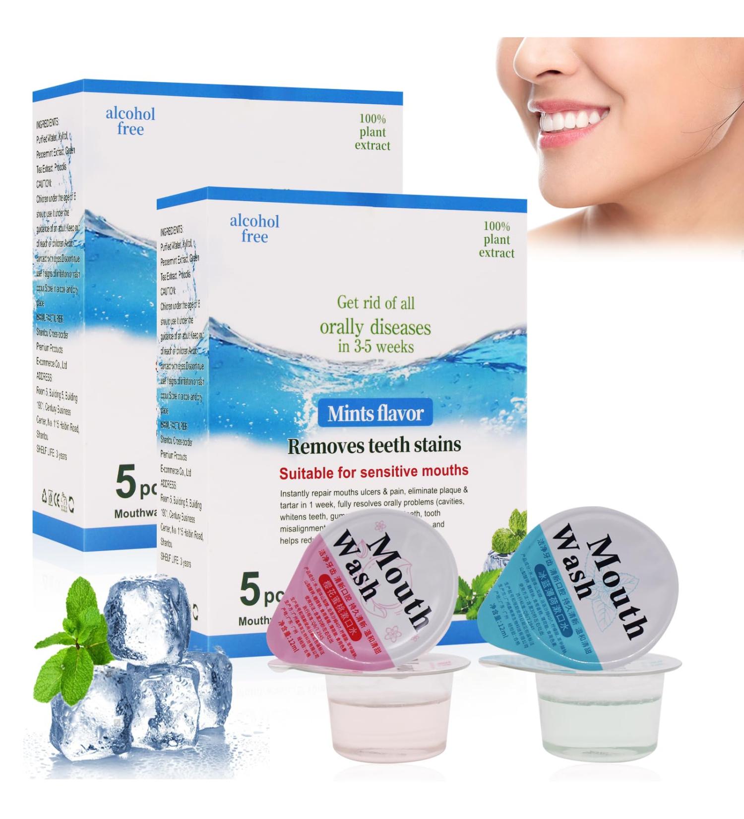 Fengyang 2Box Jelly Cup Mouthwash - Travel Size for Fresh Breath & Healthy Teeth | Clear Bad Breath & Restore Oral Health - Buy Online on GoSupps.com