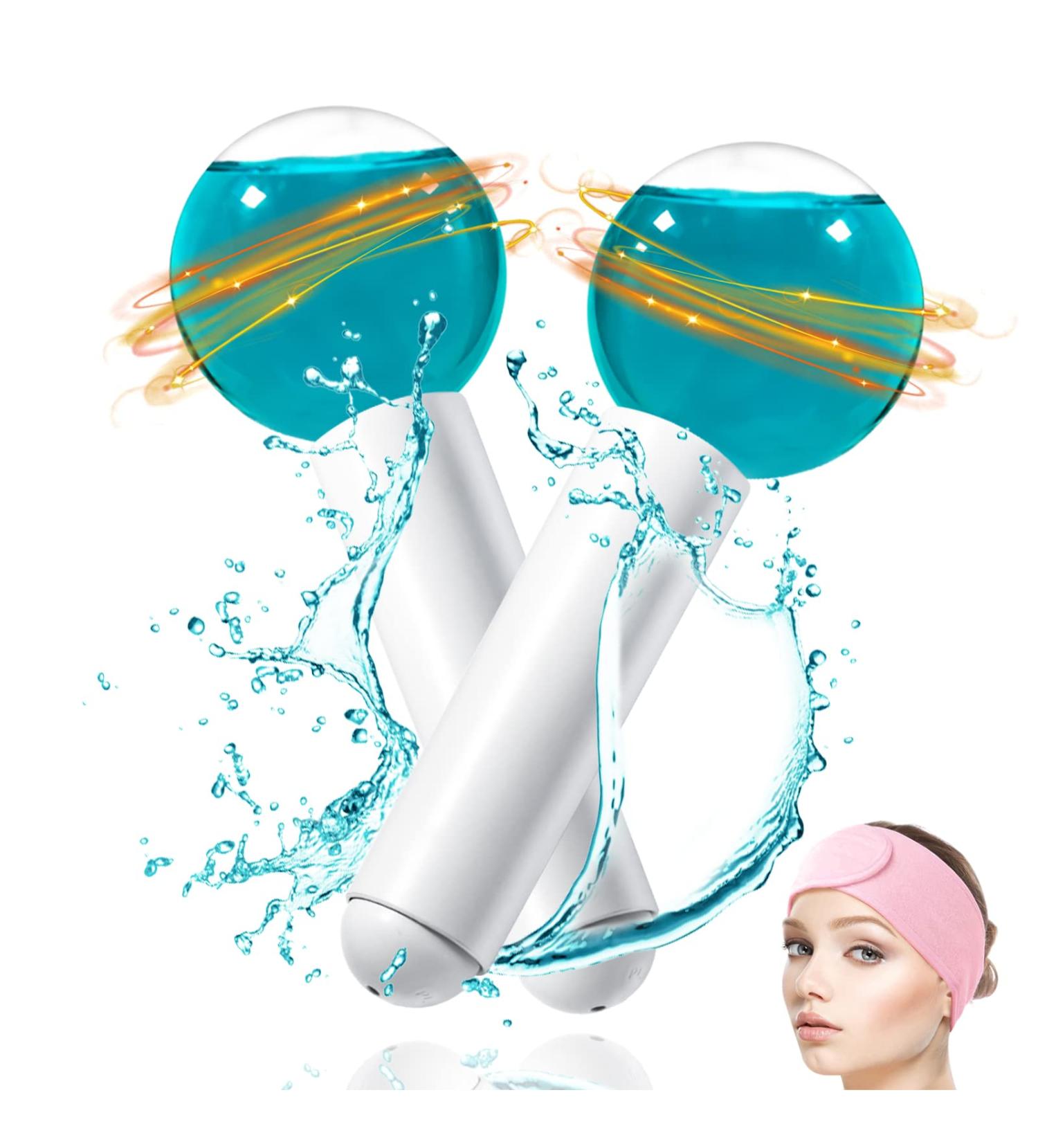Walrfid Ice Roller 2 Pack - Cold Facial Massager for Puffy Eyes & Skin Relief - Buy Online on GoSupps.com