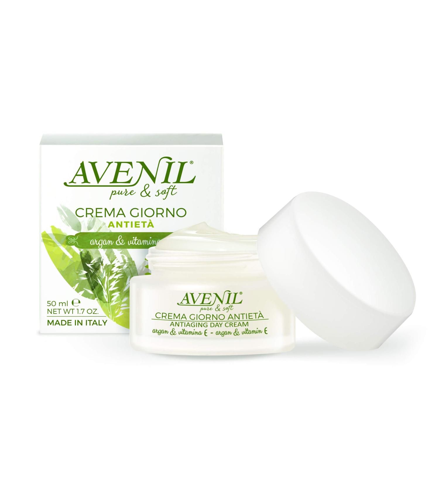 Tielle Trading srl Avenil Pure & Soft Facial Cream Tag Antite Milk & Oats Organic 50 ml