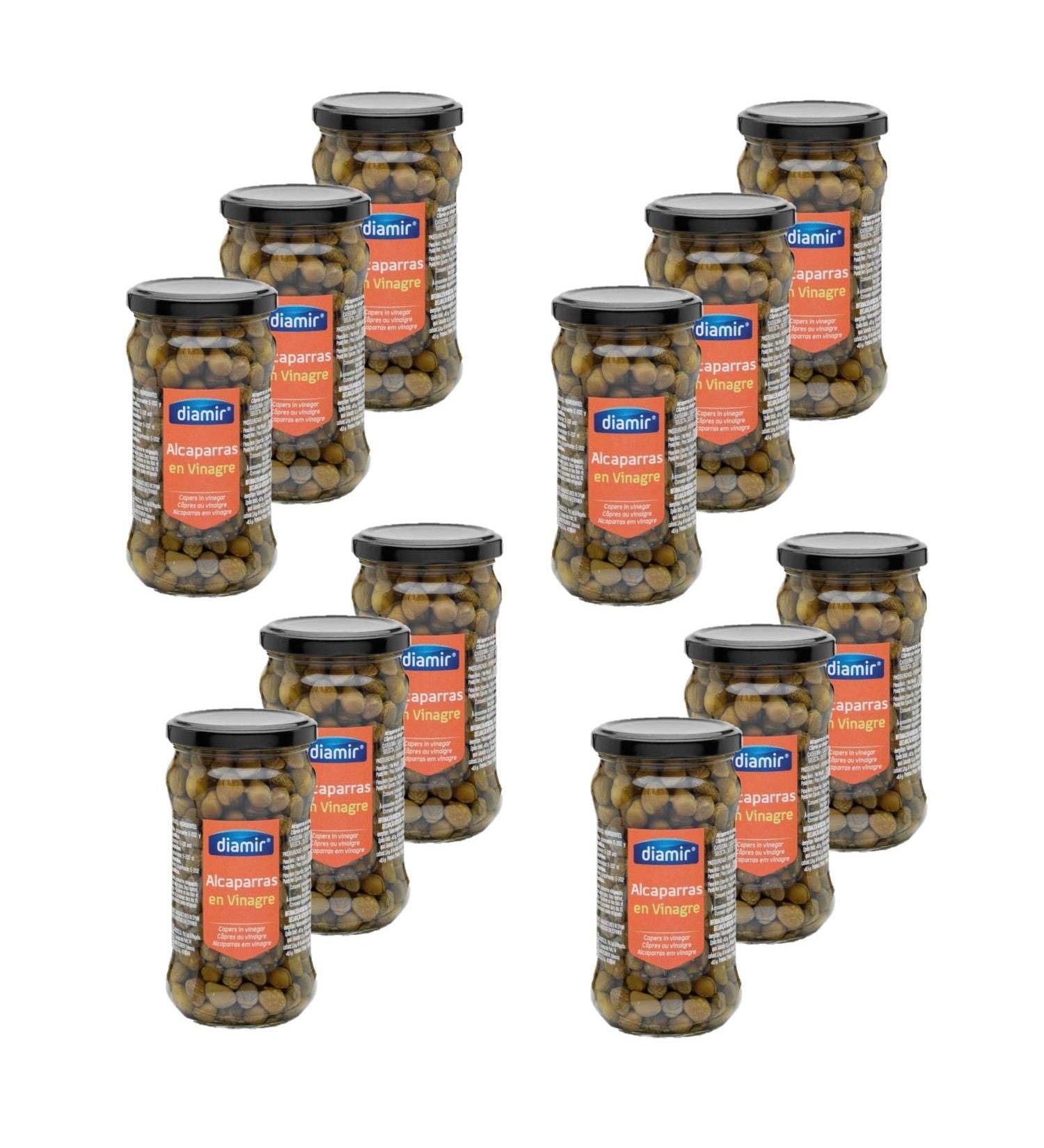 Lot 12x Capers in vinegar - Jar 300g