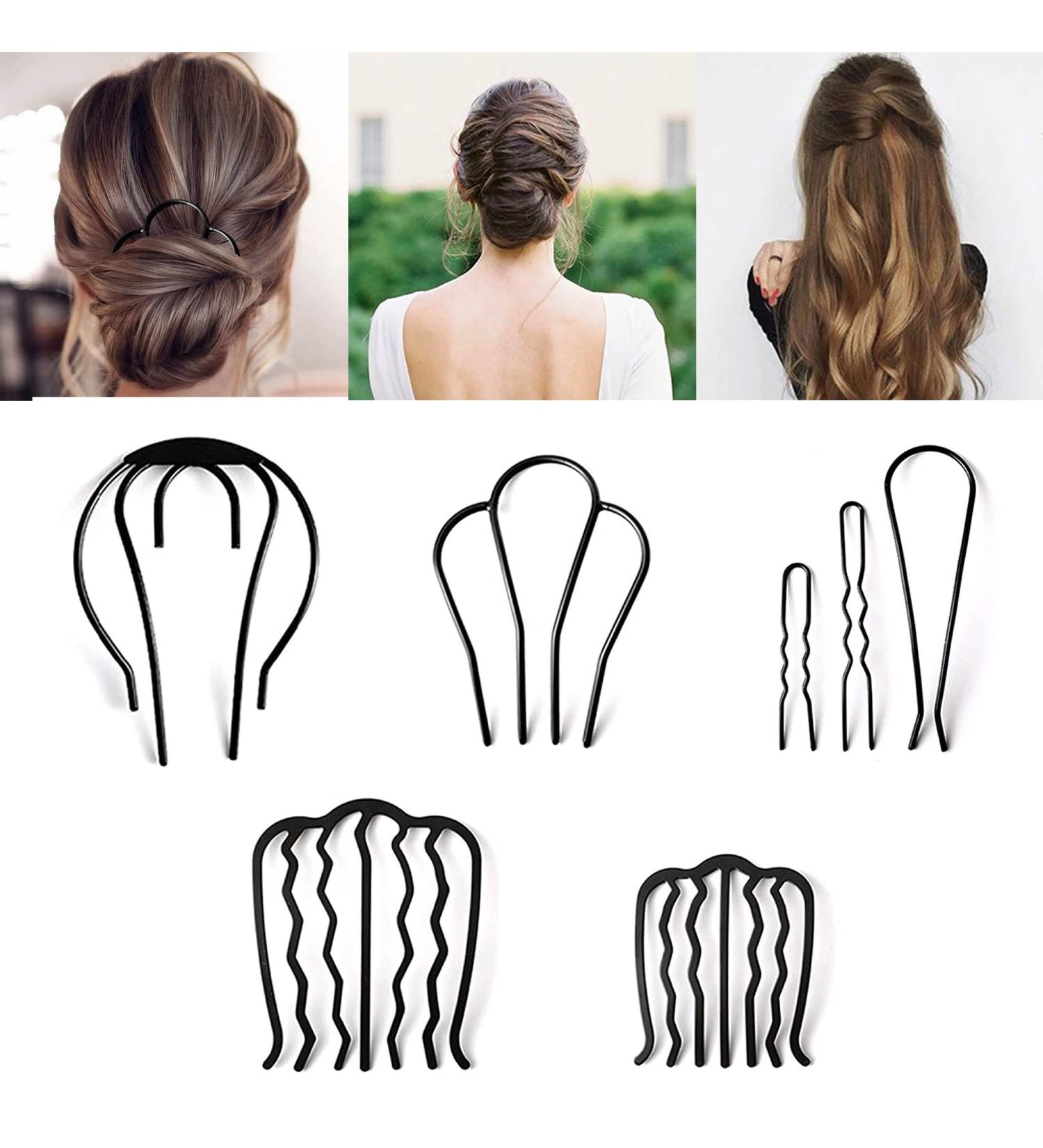 XCSJ 7 PCs Hair Split Cam Metal Combs - Bridal Hairdress Styling Tools & Fashion Accessories for Girls - Buy Online on GoSupps.com