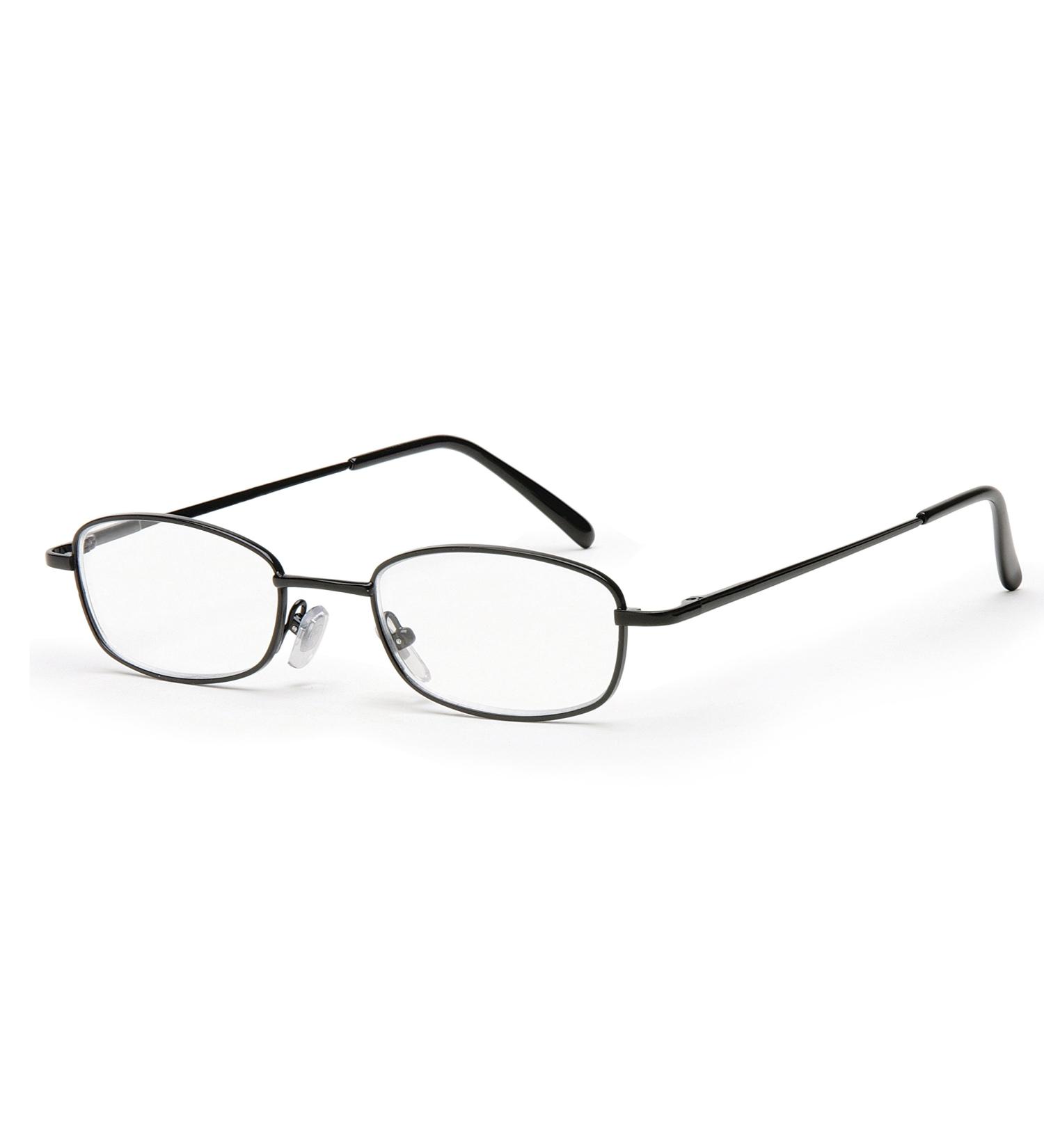 Shop Filtral Reading Glasses - Timeless Metal Frame for Men & Women Classic Spring Hinge Design +2.50 Diopters Black - Buy Online on GoSupps.com