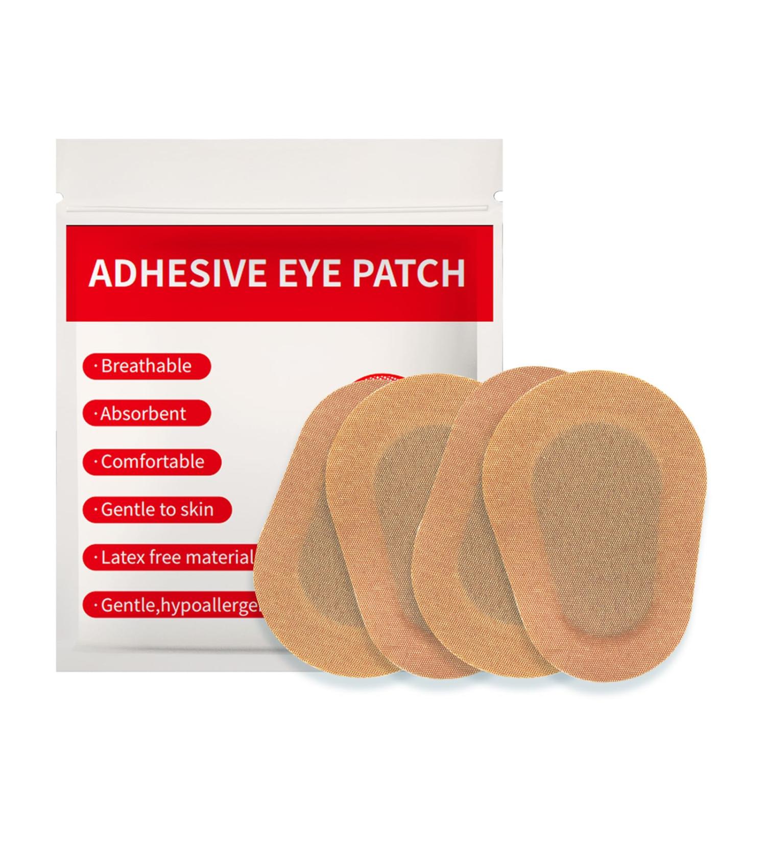 40pcs Beige Adhesive Eye Patches - Comfortable Non-Woven Eye Bandages for Adults & Kids with Lazy Eye | Breathable Eye Pads for Shipping Worldwide - Buy Online on GoSupps.com