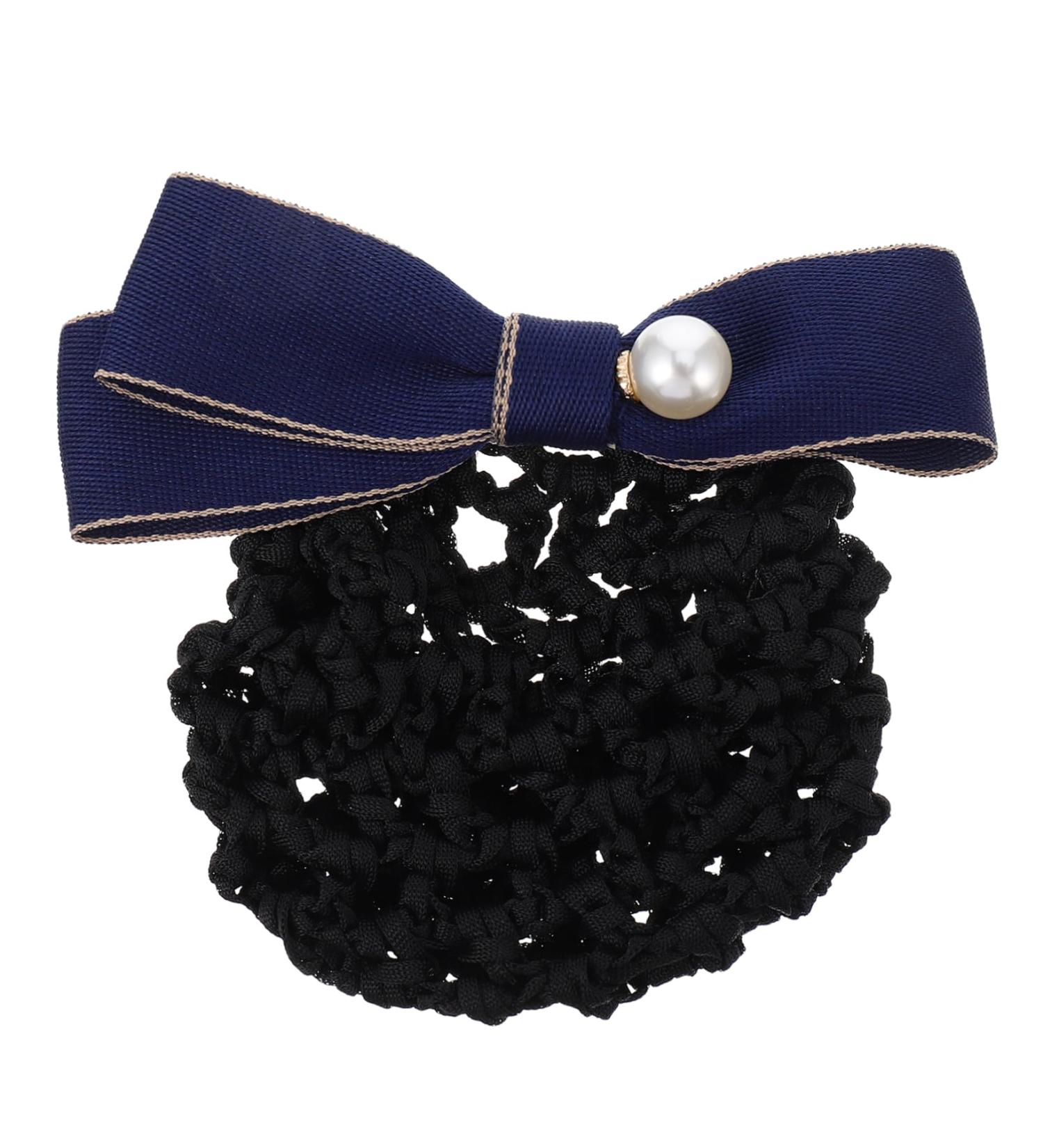 FRCOLOR Net Pocket Butterfly Barrettes Christmas Bows Hair Clip Silk Hair Bow Hair Clip Bun Cover Plush Hair Bow Hairnet Lace Bow Hair Bun Cover Temperament Polyester China Work 11.5x7cm Blue - Buy Online on GoSupps.com