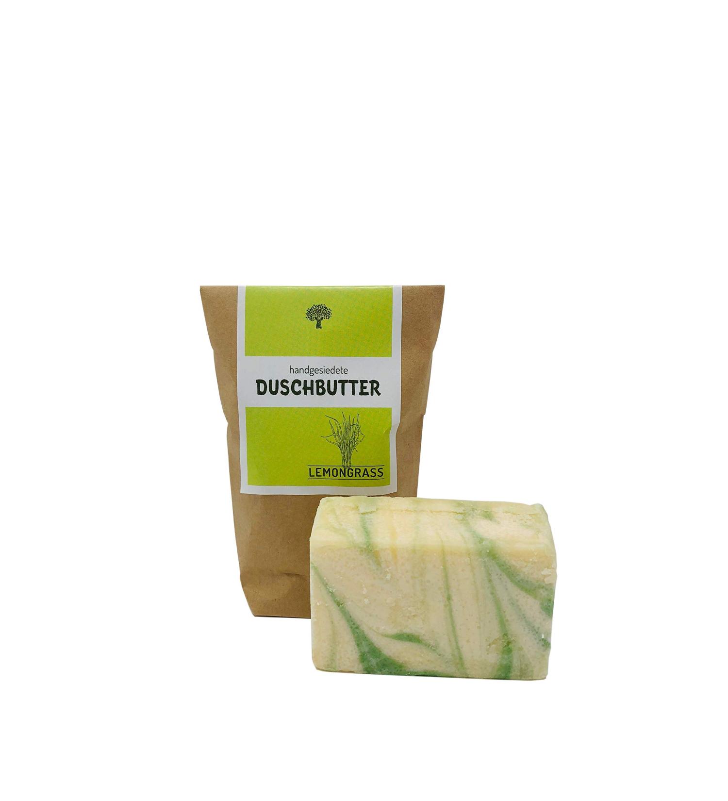 Shower Butter - Lemongrass 100g handmade with shea butter cocoa butter & coconut oil