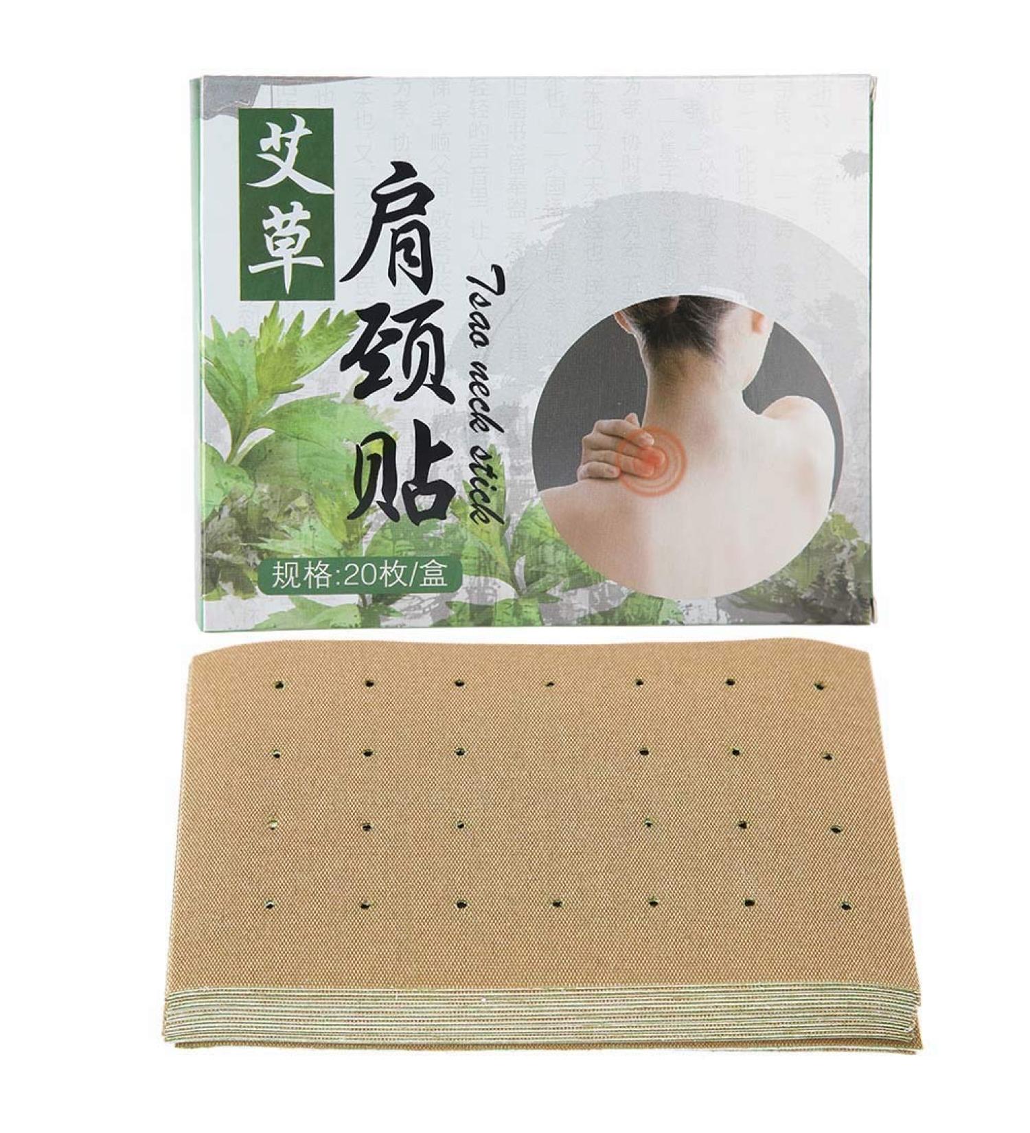 Pain Relief Patch - 20 Self-Heating Moxibustion Stickers for Neck Shoulder & Back Pain Relief | International Shipping Available - Buy Online on GoSupps.com