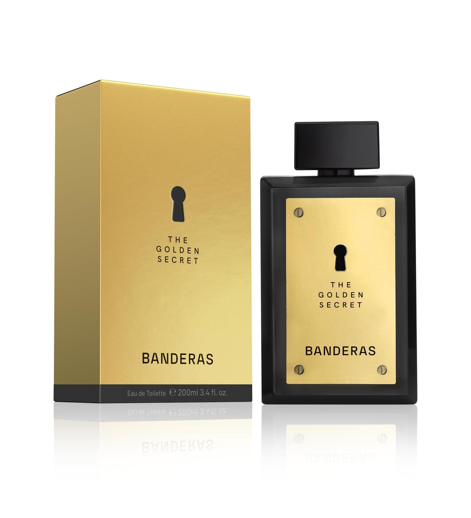 Banderas Perfumes - The Golden Secret - Eau de Toilette Spray for Men - Long Lasting - Masculine Casual and Elegant Fragrance - Mint Apple and Spicy Notes - Ideal for Day Wear - 6.7 Fl Oz - Buy Online on GoSupps.com