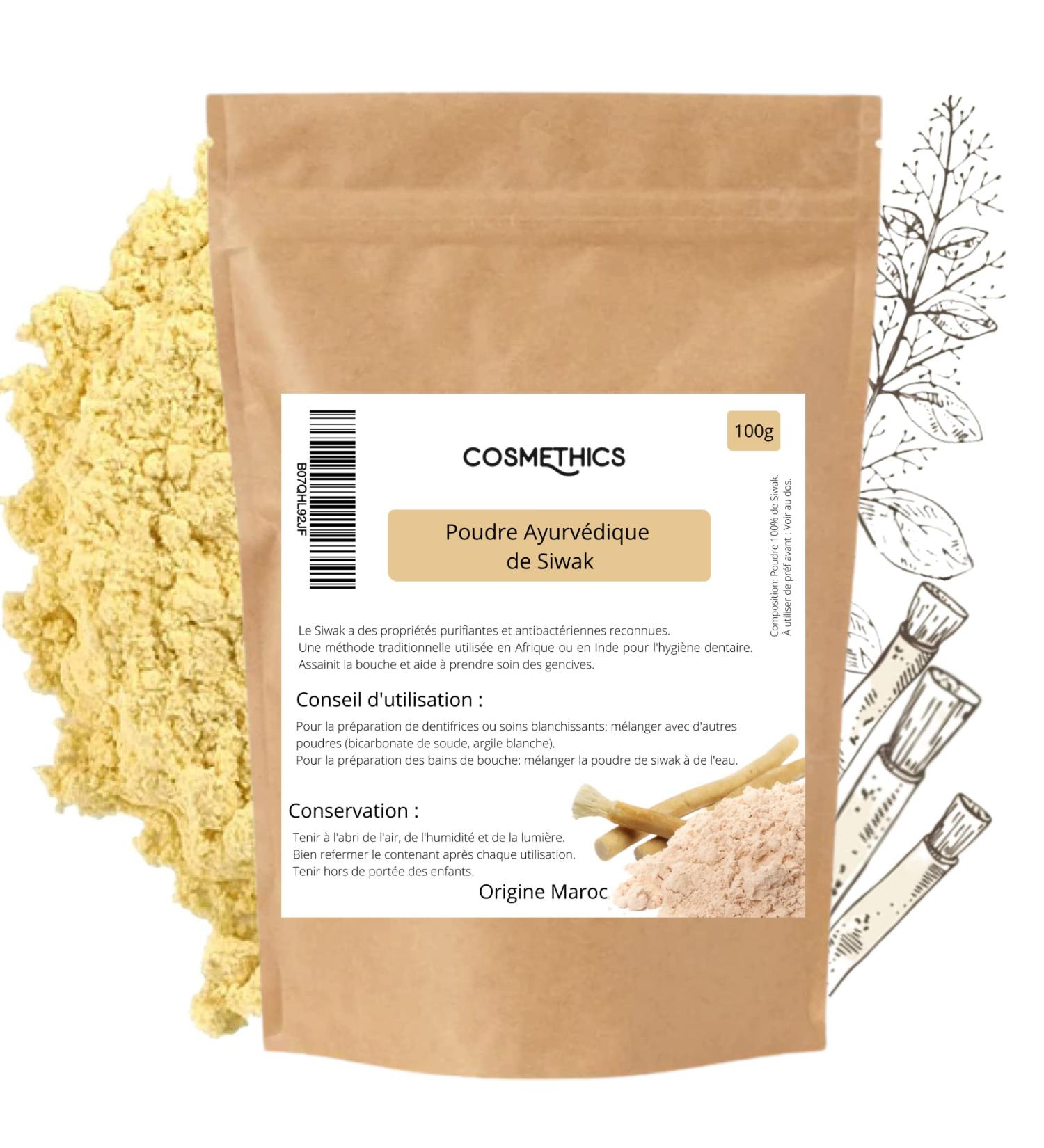 Cosmethics Ayurvedic Bio-Siwak Powder | 100% Natural Gum Care | Eco-Friendly Packaging - Buy Online on GoSupps.com