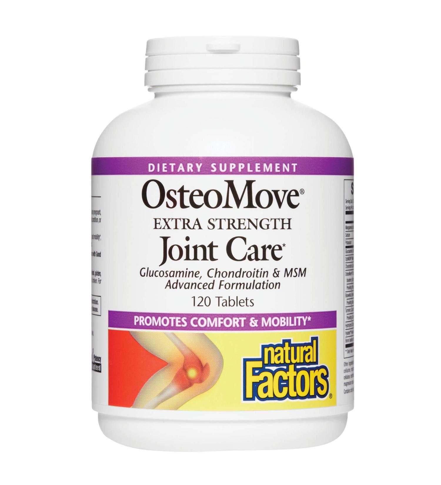Natural Factors OsteoMove Extra Strength Joint Care - 120 Tablets for Joint Health - Buy Online on GoSupps.com