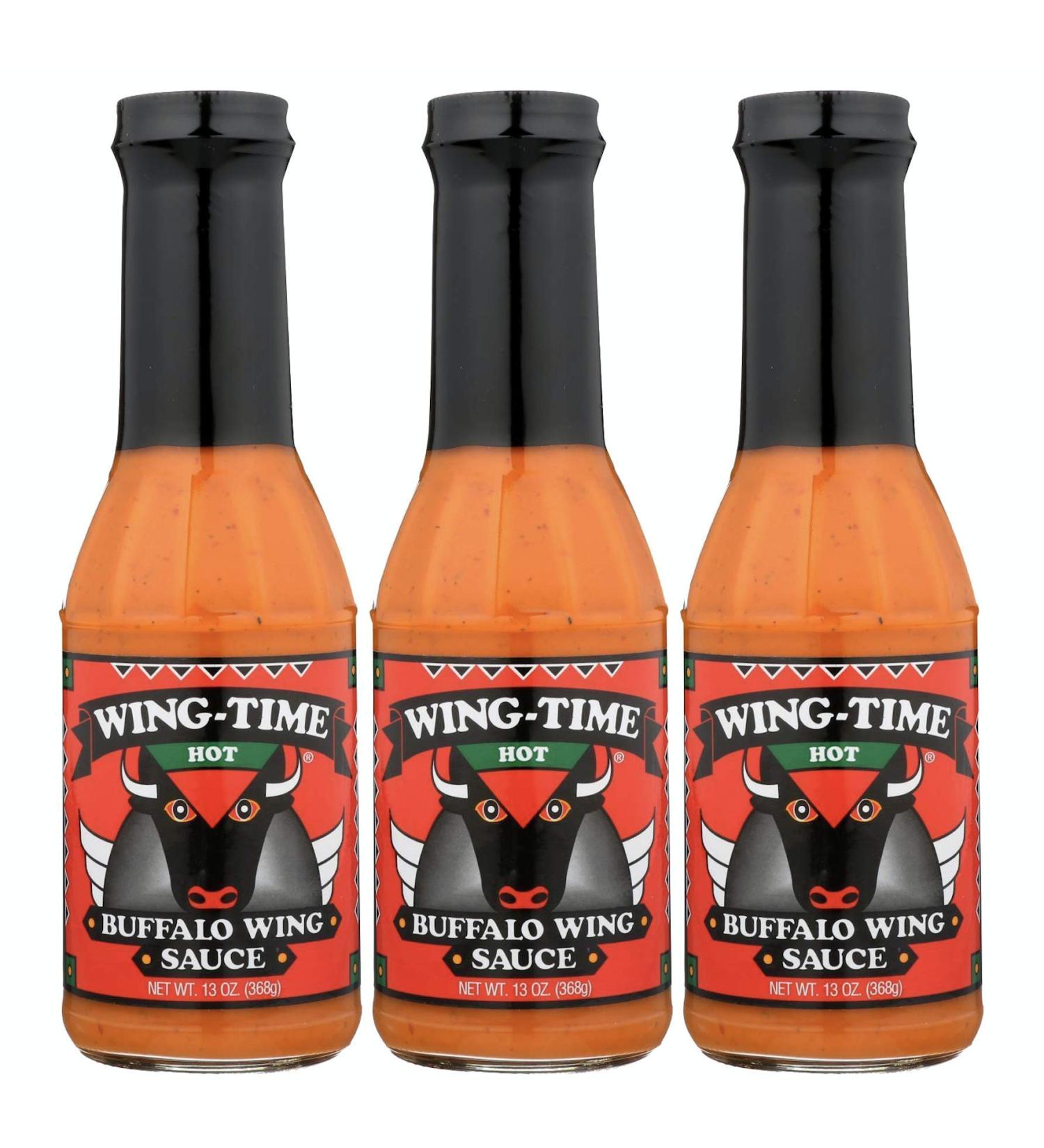 Pack of 3 Hot Wing Time Traditional Buffalo Wing Sauce 13 Fl Oz - Bundle Deal - Buy Online on GoSupps.com