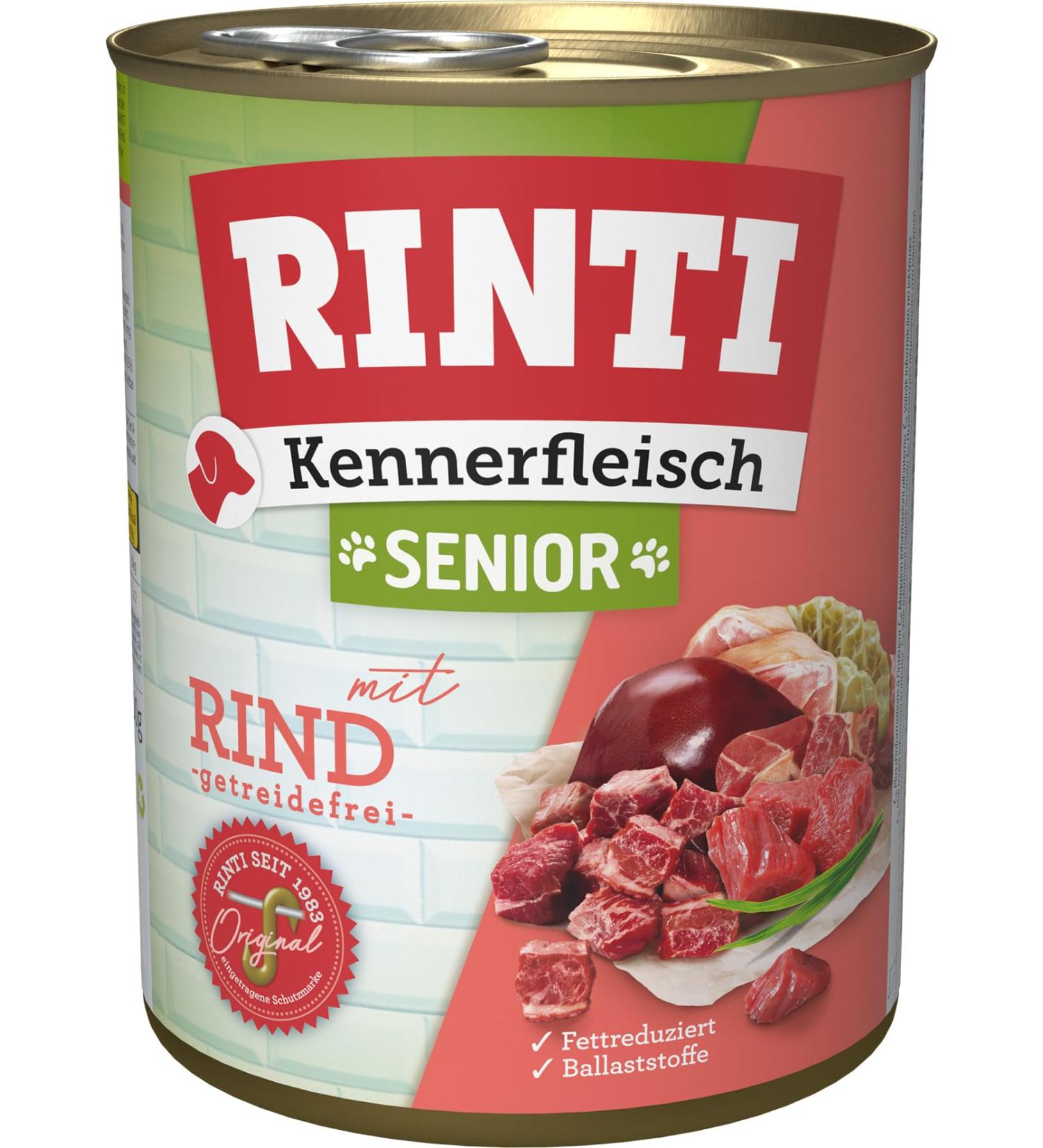 RINTI Kennerfleisch Senior + Beef 12 x 800 g Senior + Beef 800 g (12 pack)
