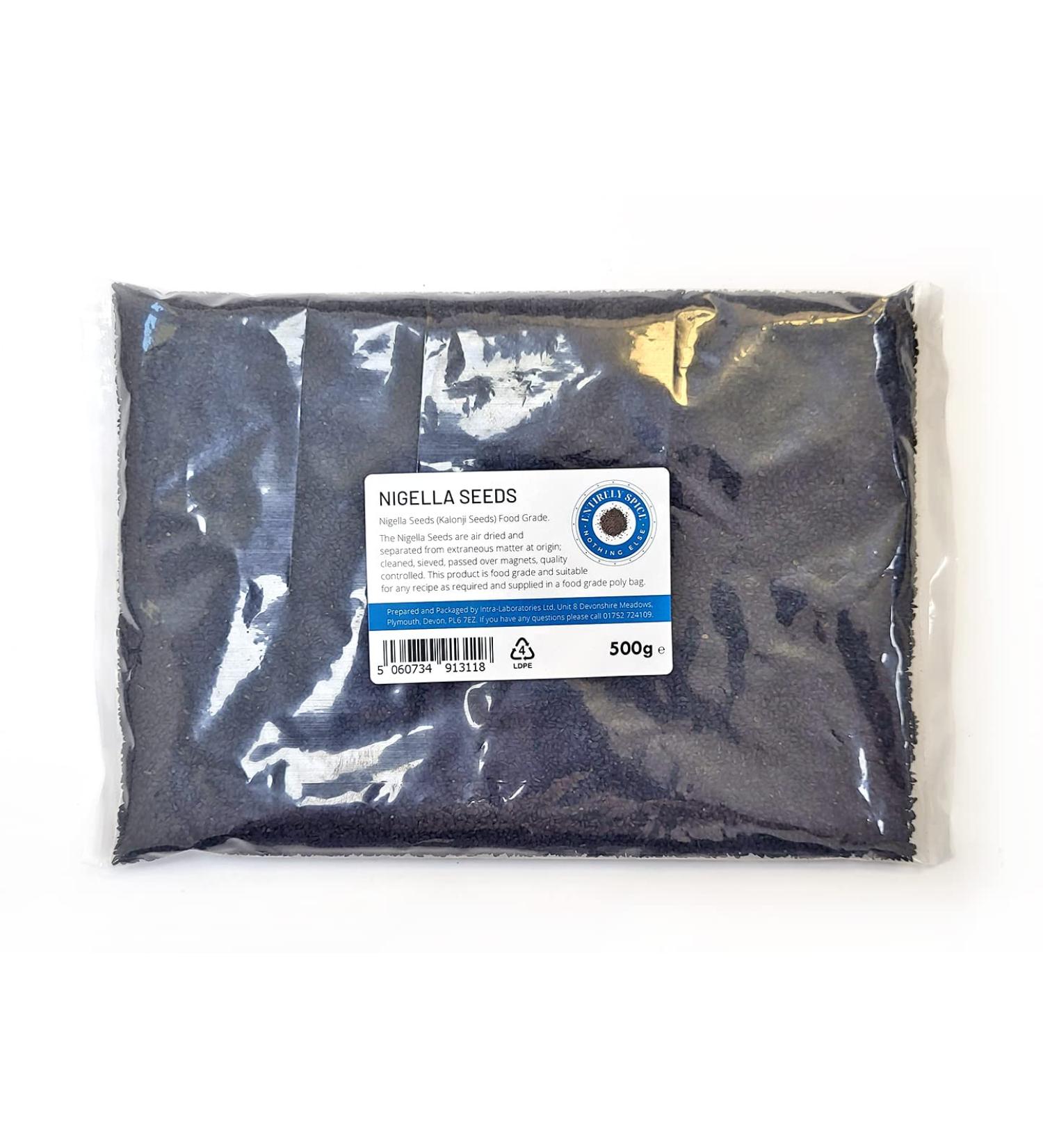 Entirely Ingredients Nigella Seeds 500g - Selected for the Premium Quality - Food Grade - Buy Online on GoSupps.com