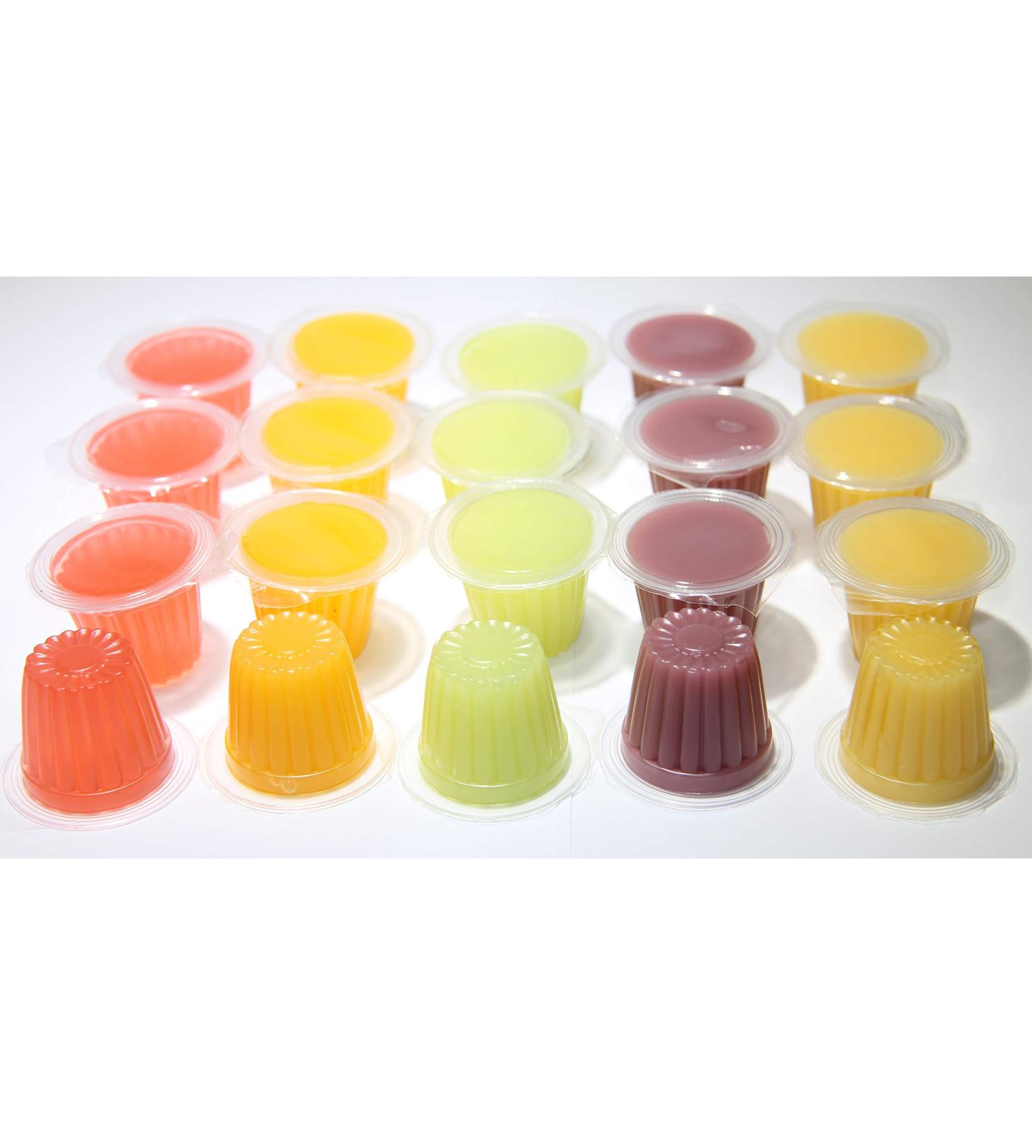 Jelly Fruit Pots Reptile Food - Protein Jelly Fruit Cups for Lizards Gecko Insects Birds Parrots - Bulk Packs (Fruit Mix 20) Fruit 1 count (Pack of 20)