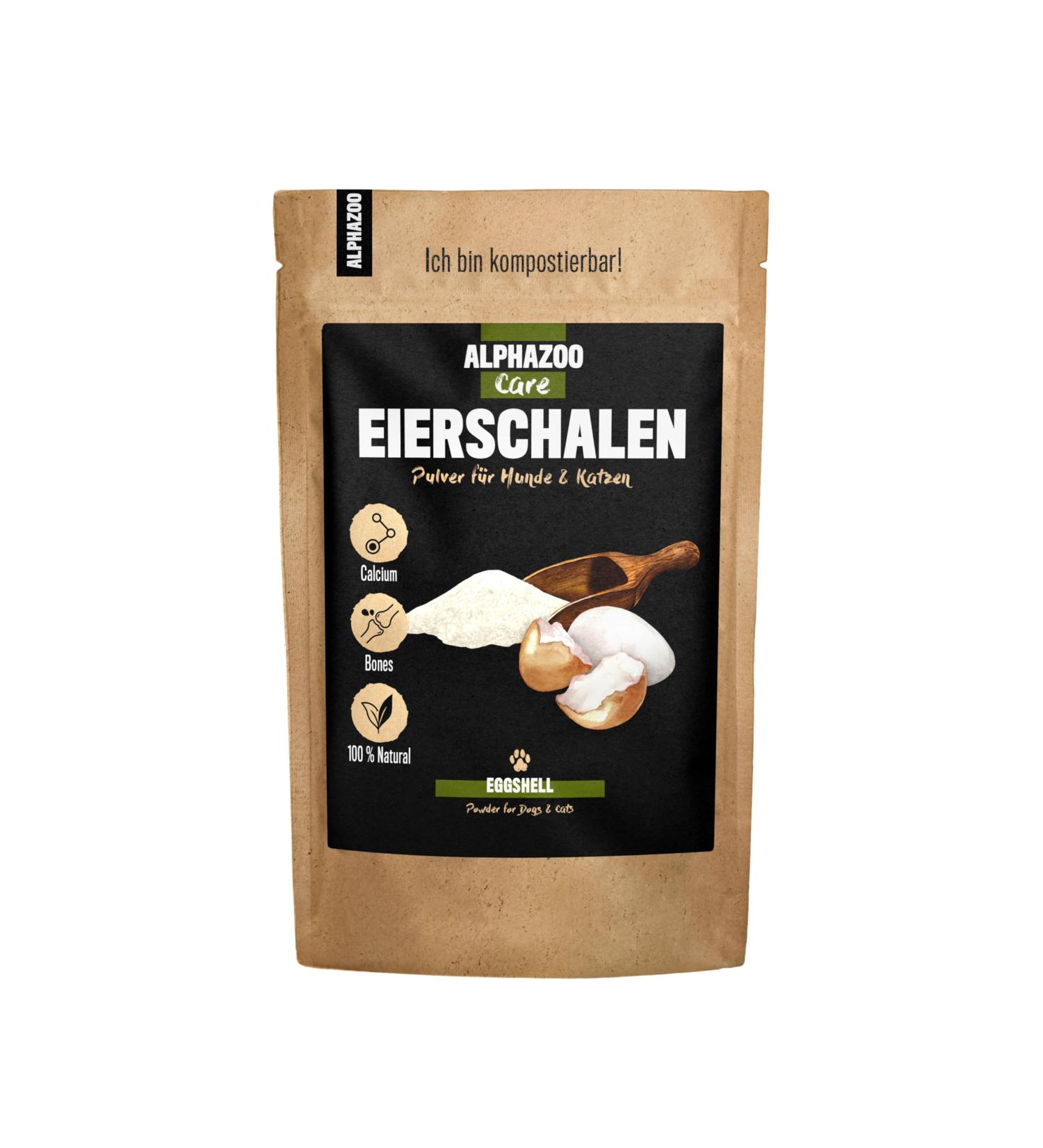 alphazoo Eggshell Powder 250g for Dogs and Cats Natural Source of Calcium to Support Bones and Teeth Calcium for Barf