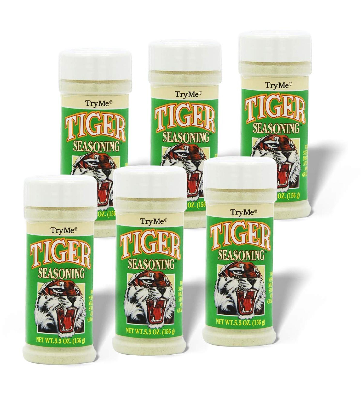 Try Me Tiger Seasoning 5.5 oz - Pack of 6 | Authentic Cajun Flavor - Buy Online on GoSupps.com