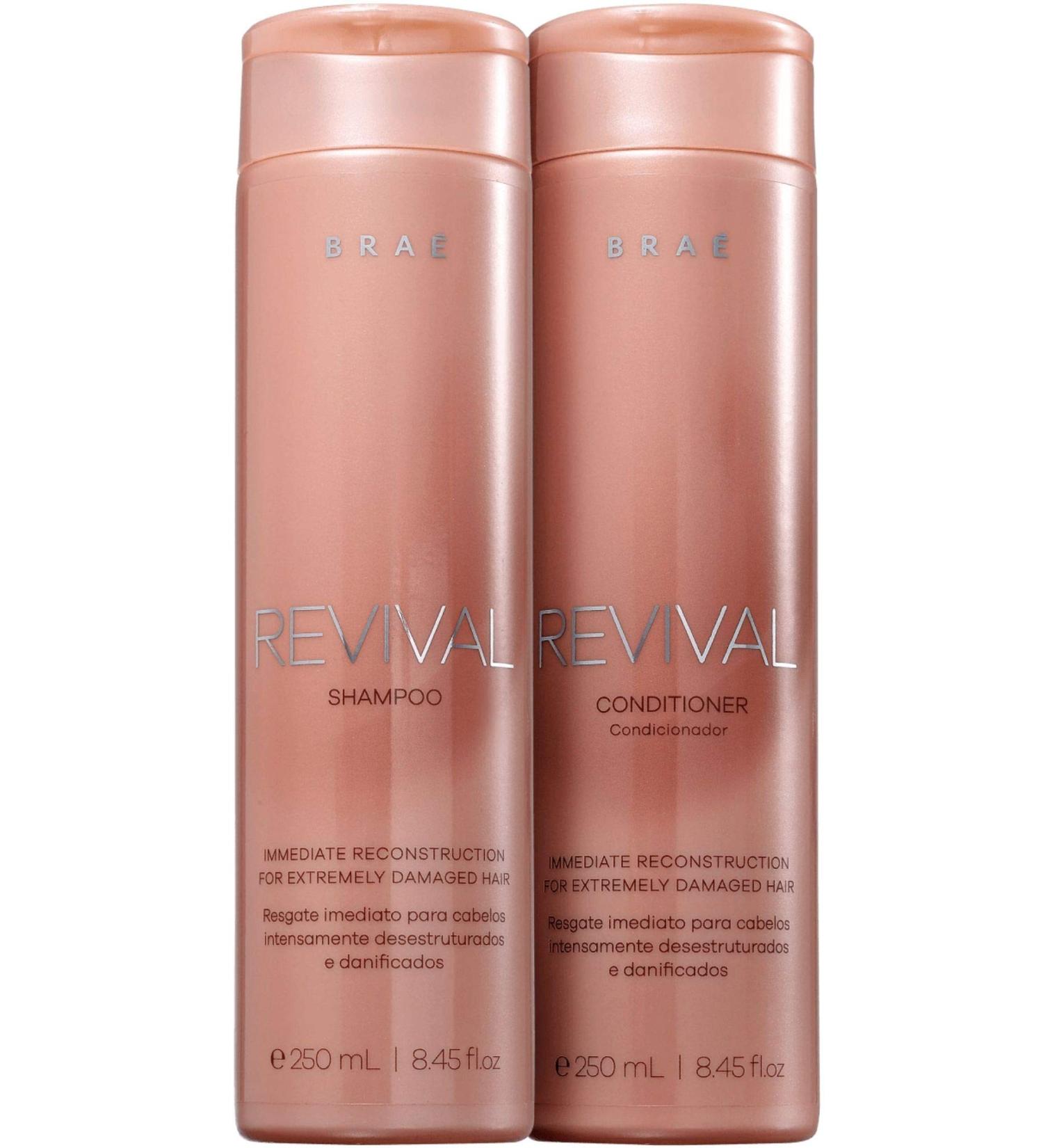 Revival Hair Repair Set - Shampoo and Conditioner for Extremely Damaged, Dry, Curly, or Frizzy Hair - 8.45 fl. oz - Deep Nourishing Formula with Wheat Germ and Silk Proteins - Buy Online on GoSupps.com