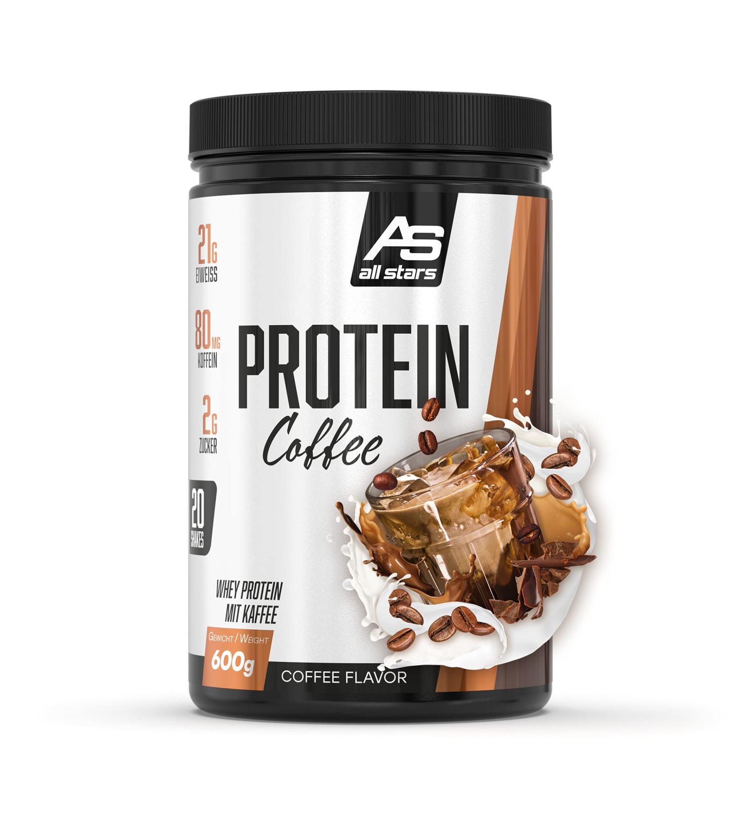 All Stars Protein Coffee - High-Quality Whey Protein Powder with Caffeine | Low-Fat Creamy Coffee Shake - Buy Online on GoSupps.com